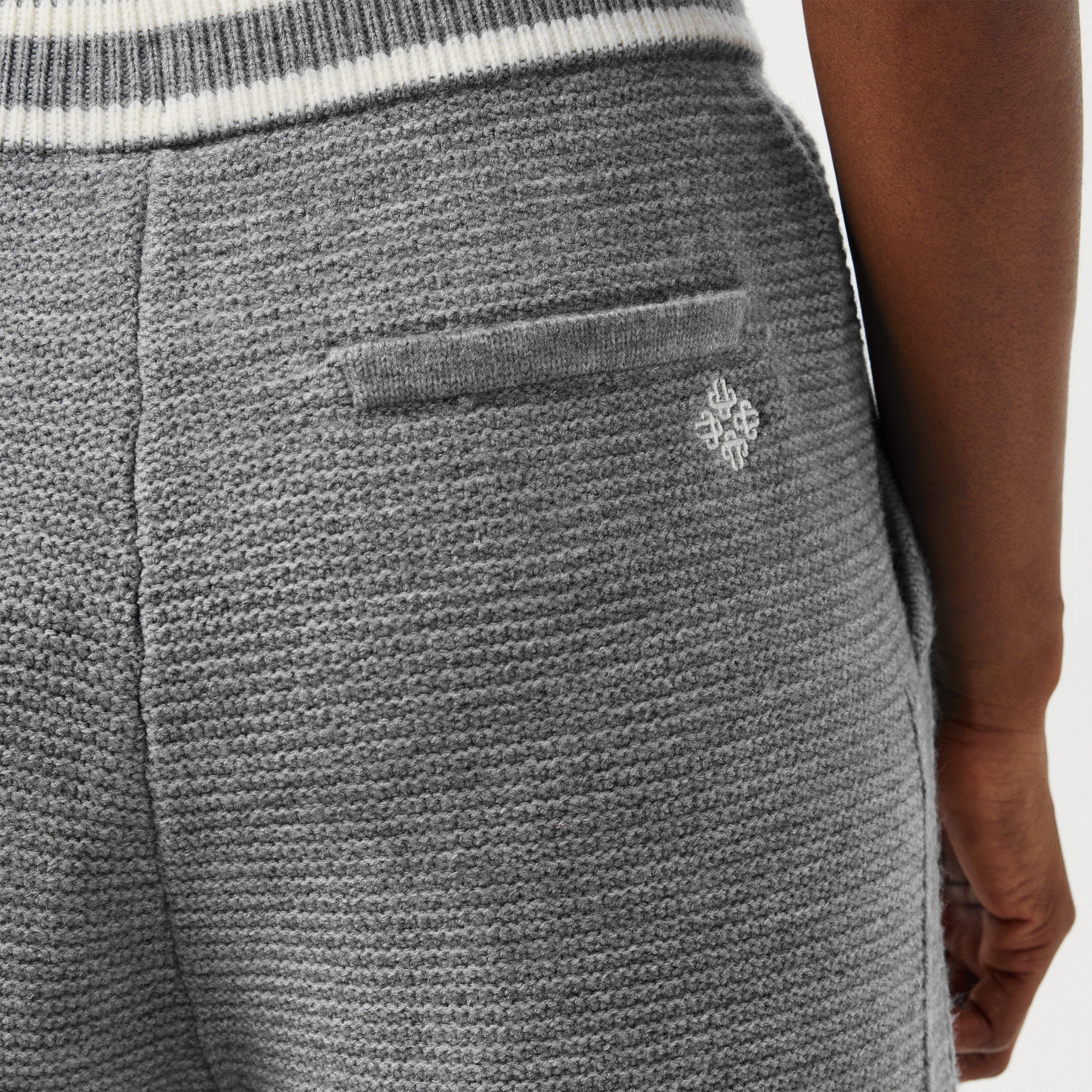 Grey - The Couture Club - Women's Emblem Jog Knitted Trousers - 5