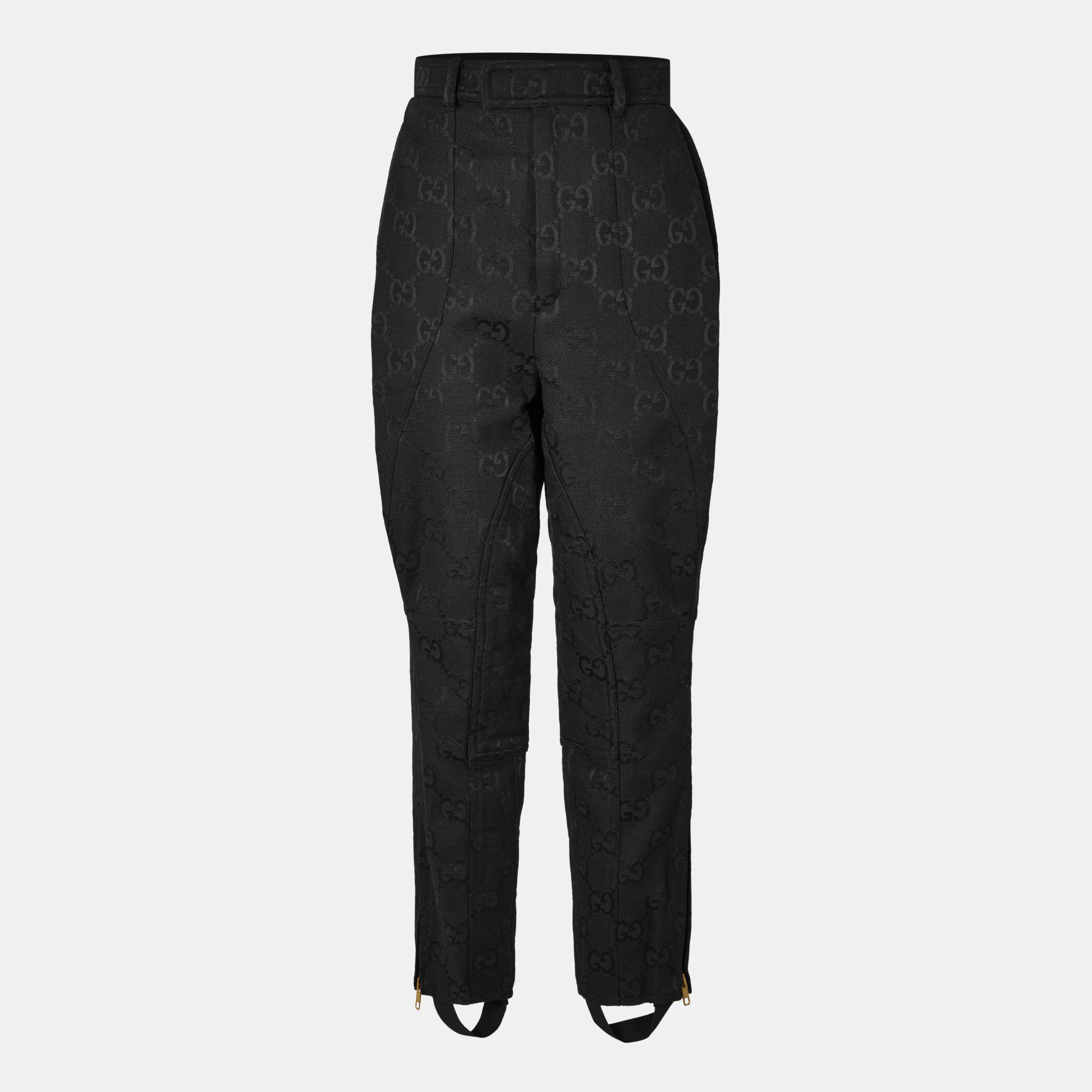 Black - Gucci - Women's Wide Leg Trousers - 1
