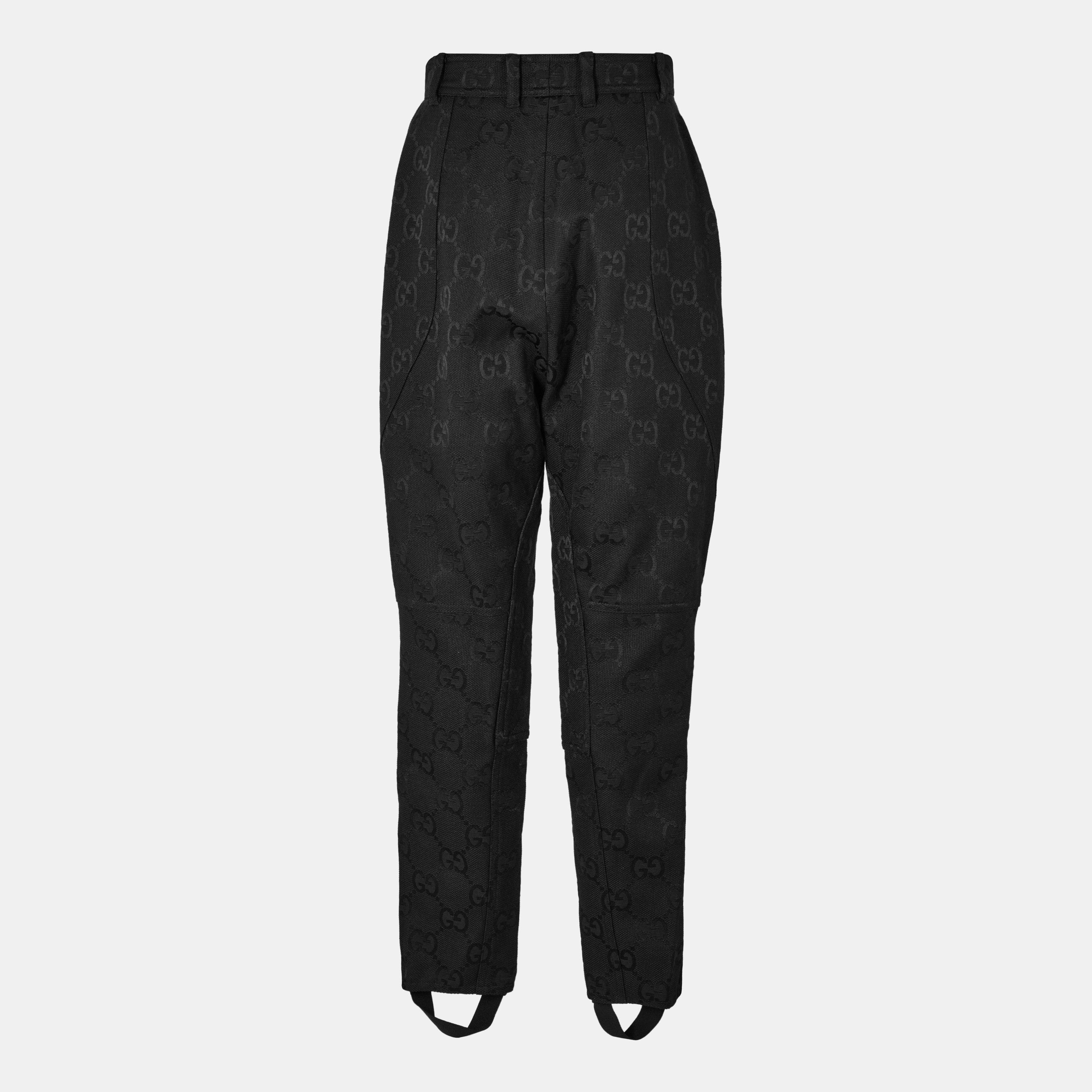 Black - Gucci - Women's Wide Leg Trousers - 2