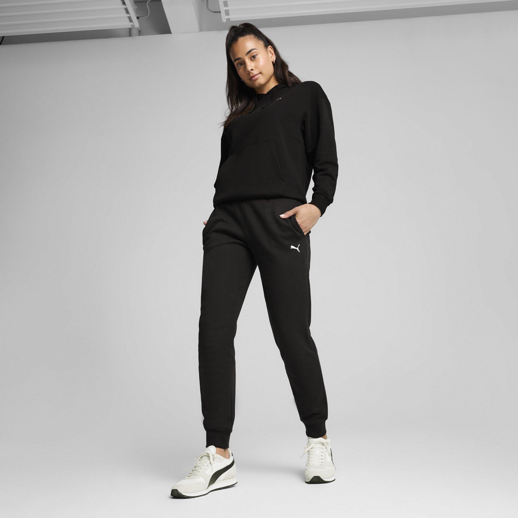 Preto - Puma - Essential Jogging Bottoms Womens - 4