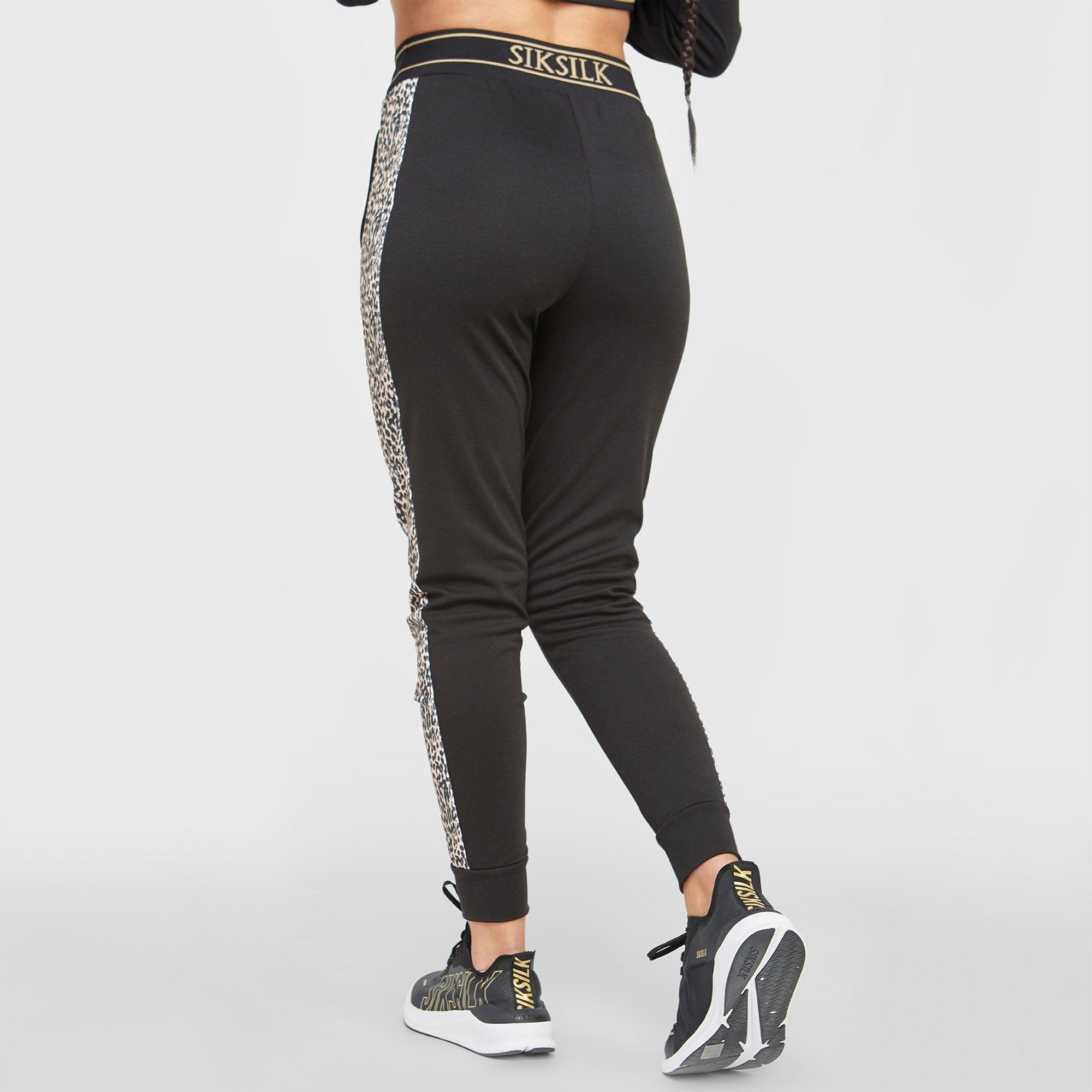 SikSilk Hem Fleece Joggers Closed Hem Fleece Jogging Bottoms