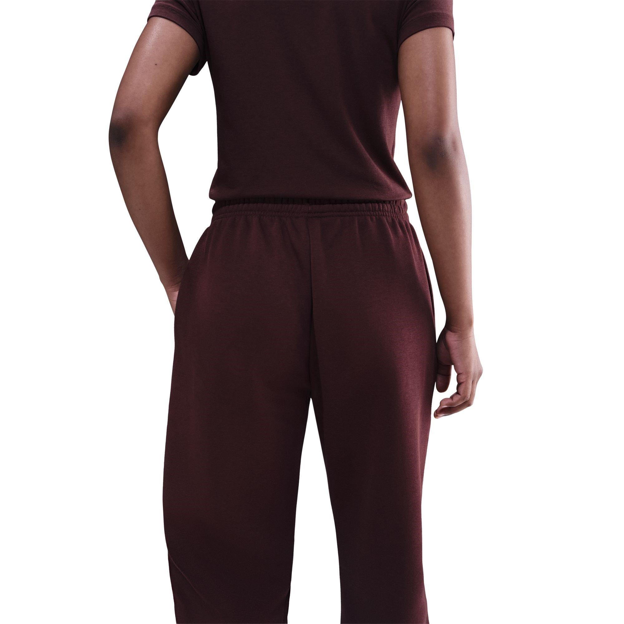 CRUSH BURGUNDY - Nike - Women's Closed Hem Fleece Jogging Bottoms - 2