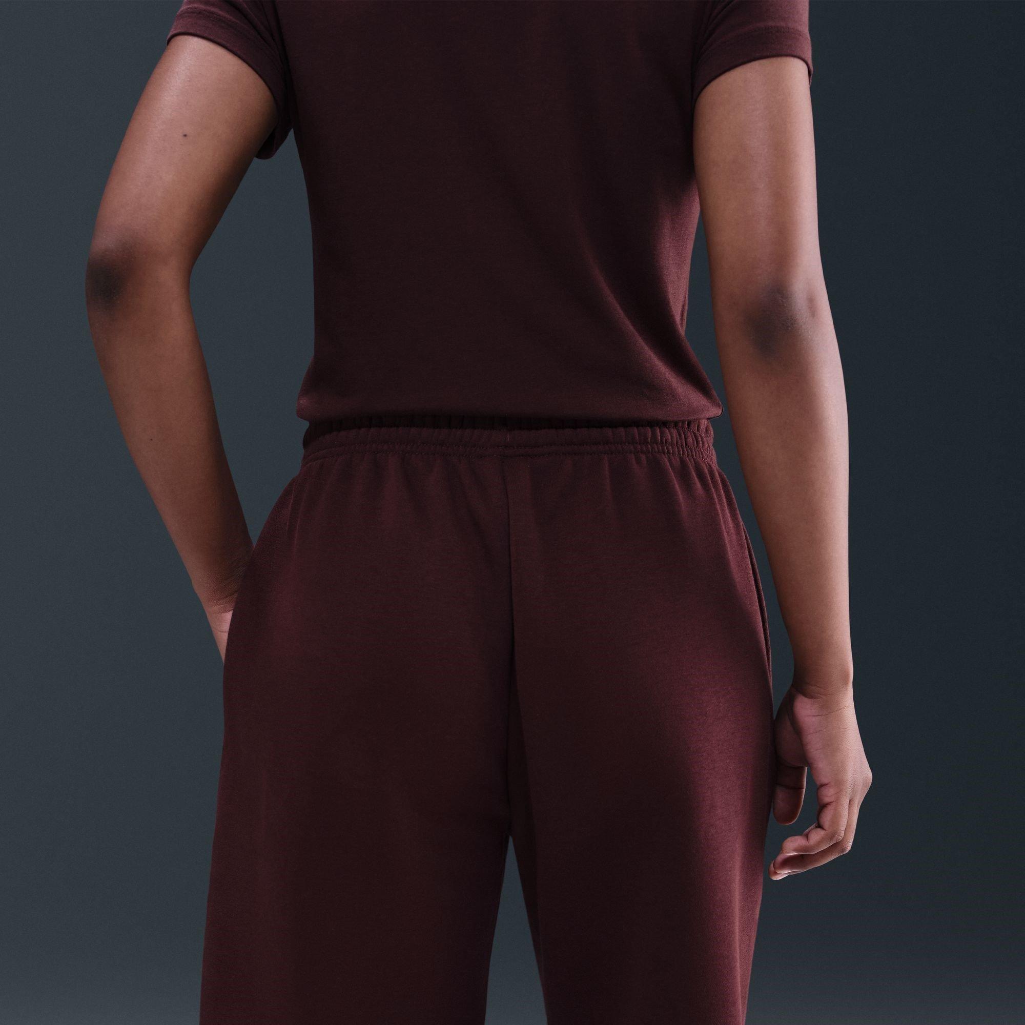 CRUSH BURGUNDY - Nike - Women's Closed Hem Fleece Jogging Bottoms - 10