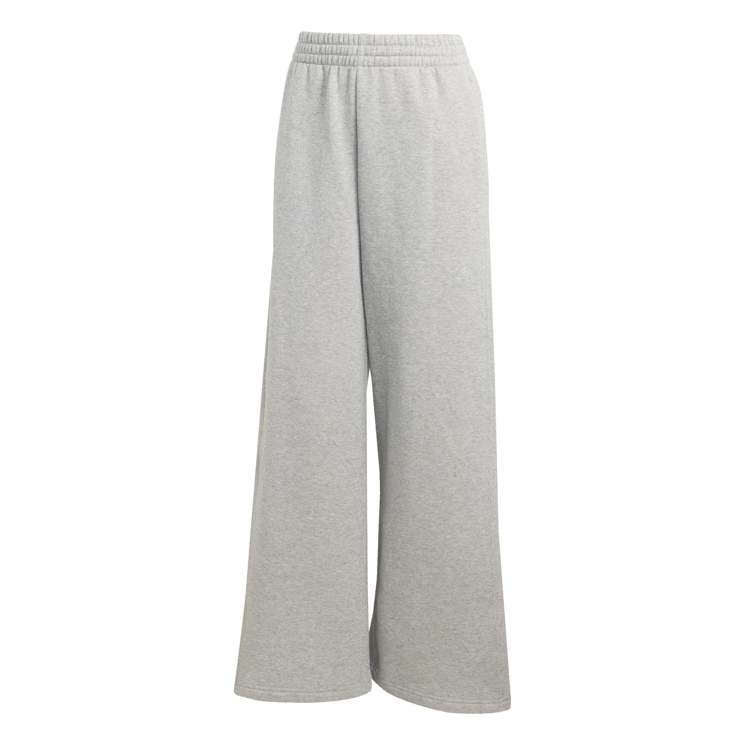 Argento - adidas - Women's Glitter Closed Hem Fleece Joggers - 1