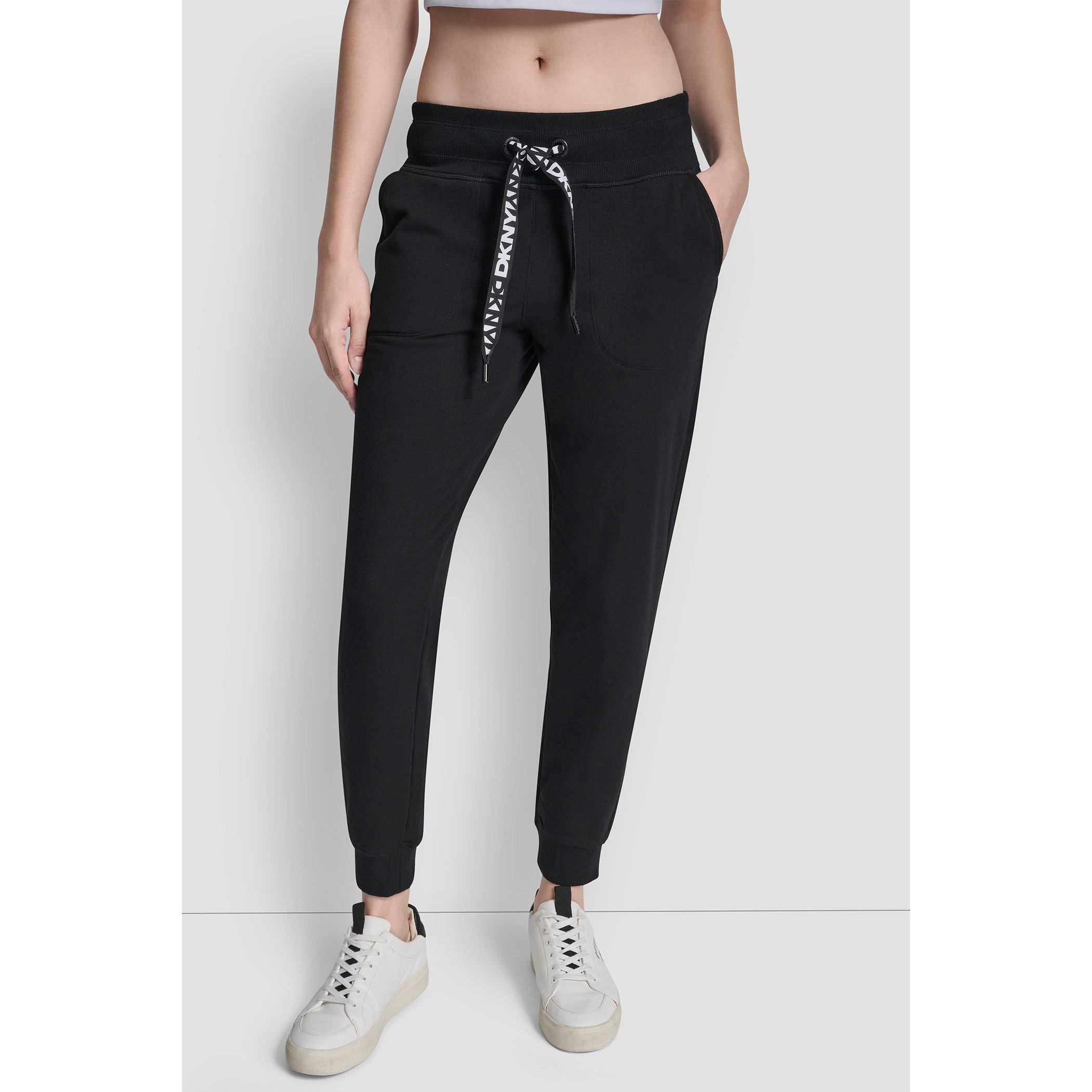 Black - DKNY - DKNY Tape Logo Jog Ld00 - 1