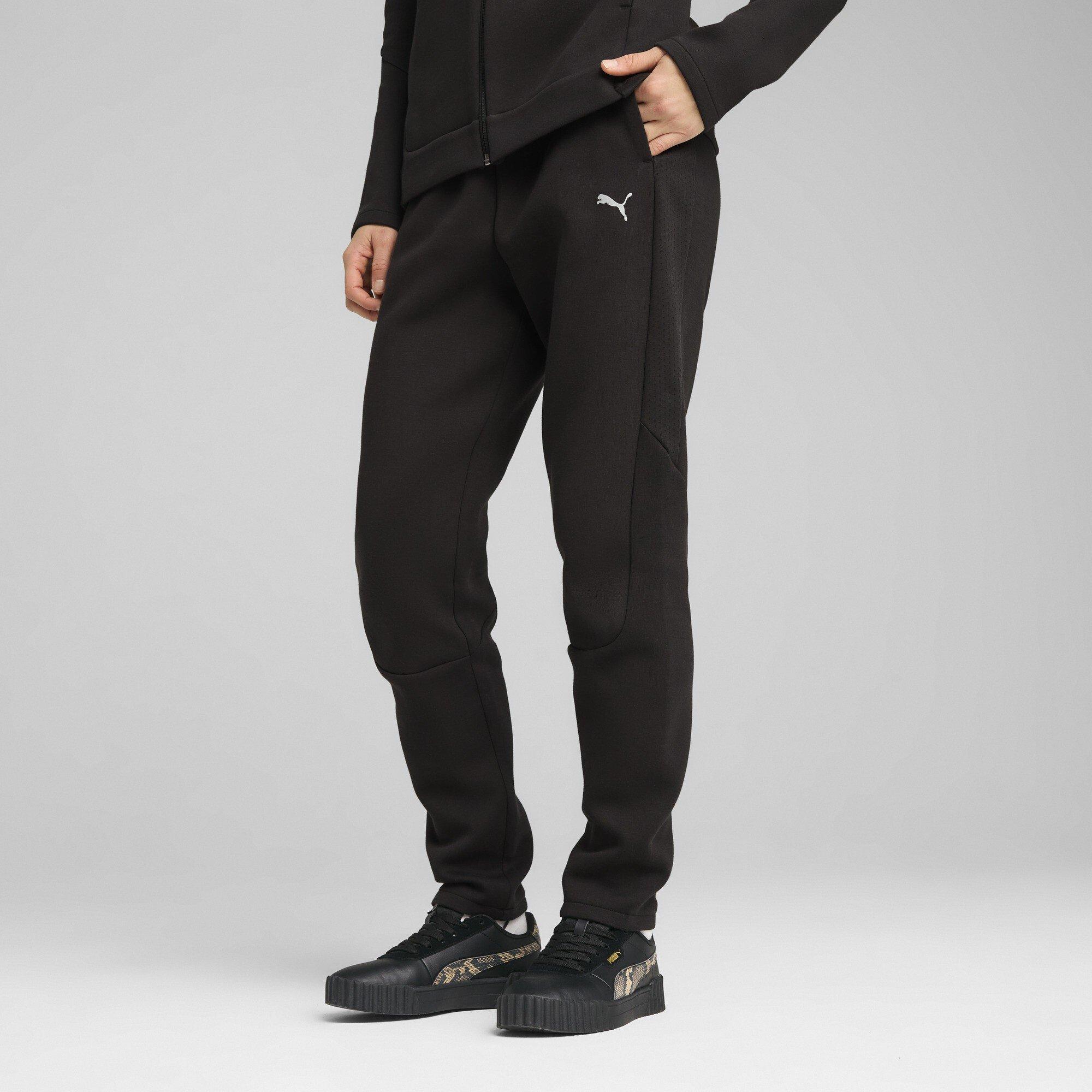 Puma Black - Puma - Women's Evostripe Closed Hem Fleece Jogging Bottoms - 3