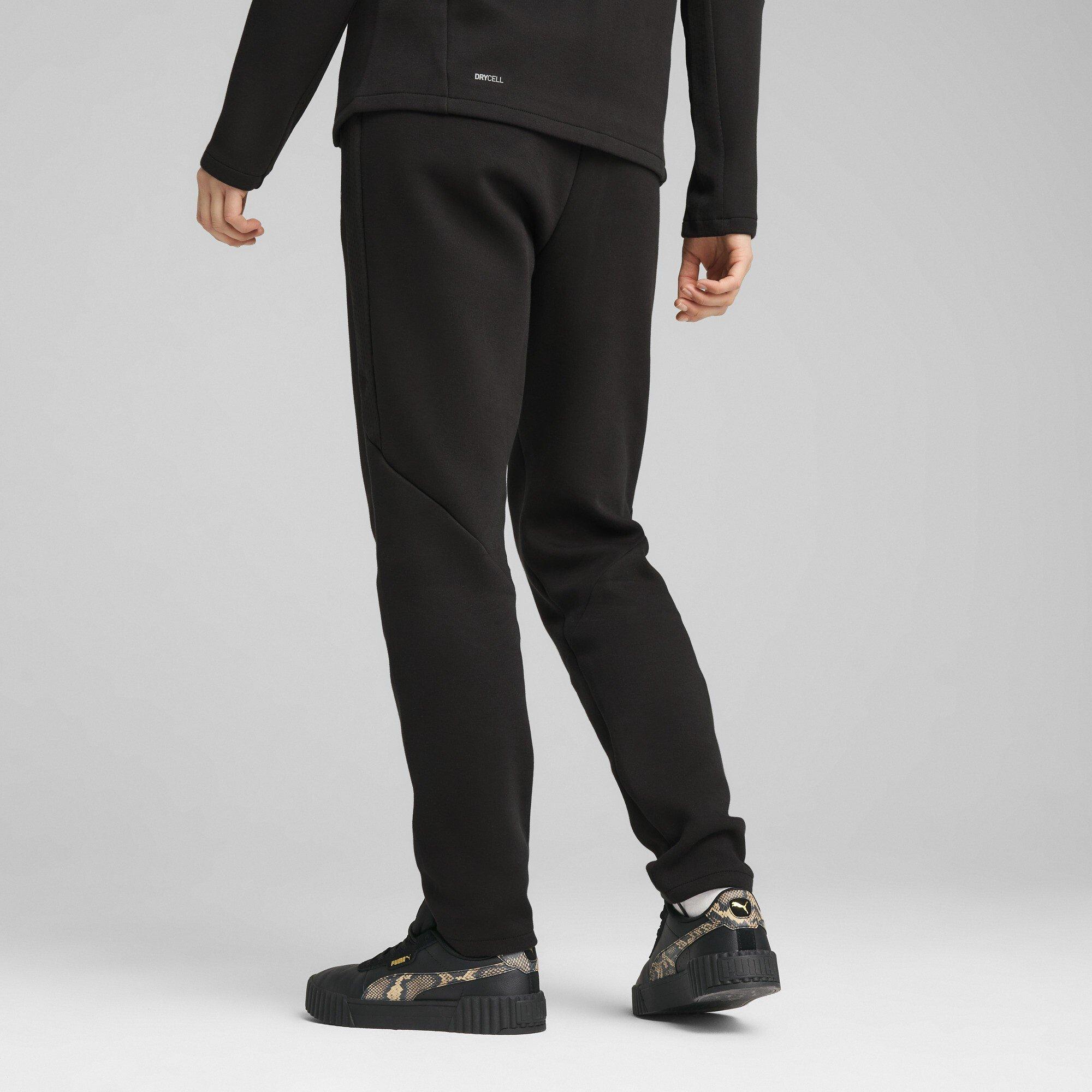 Puma Black - Puma - Women's Evostripe Closed Hem Fleece Jogging Bottoms - 4