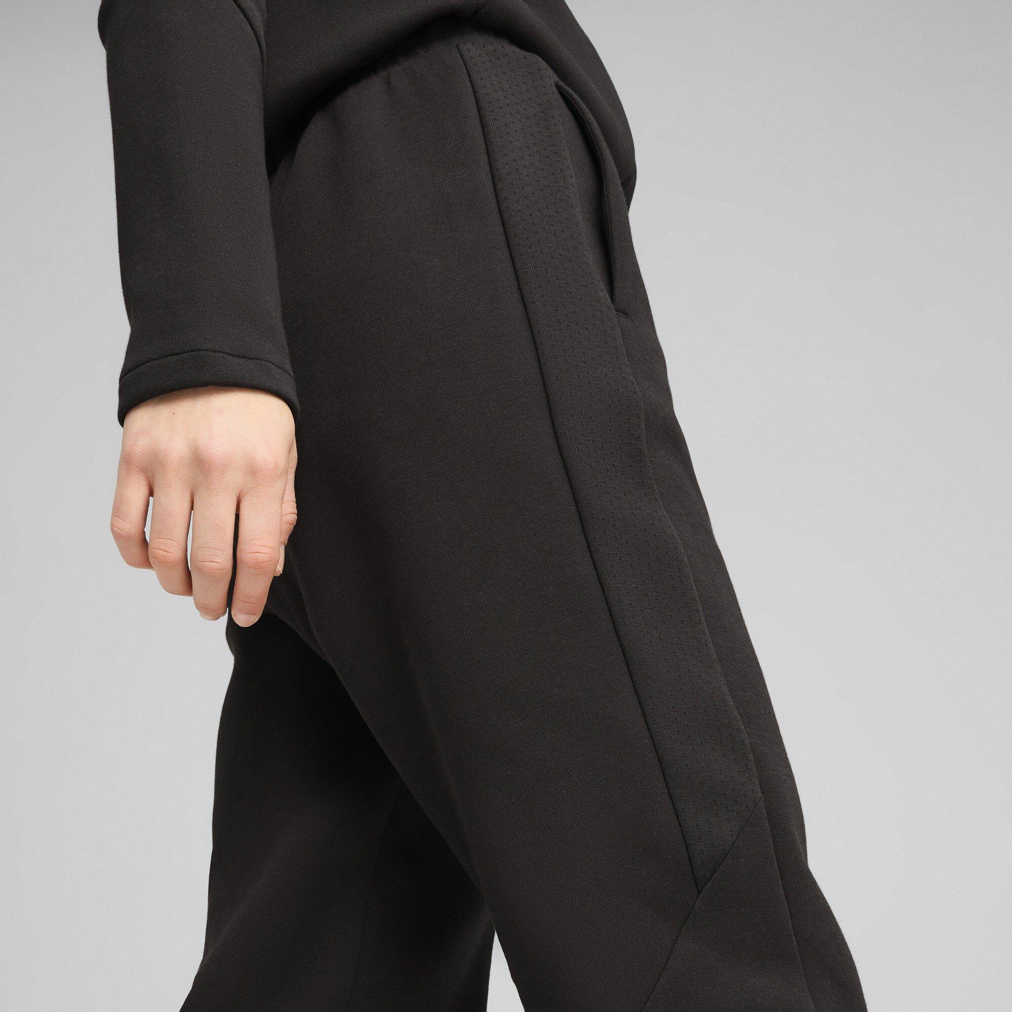 Puma Black - Puma - Women's Evostripe Closed Hem Fleece Jogging Bottoms - 6