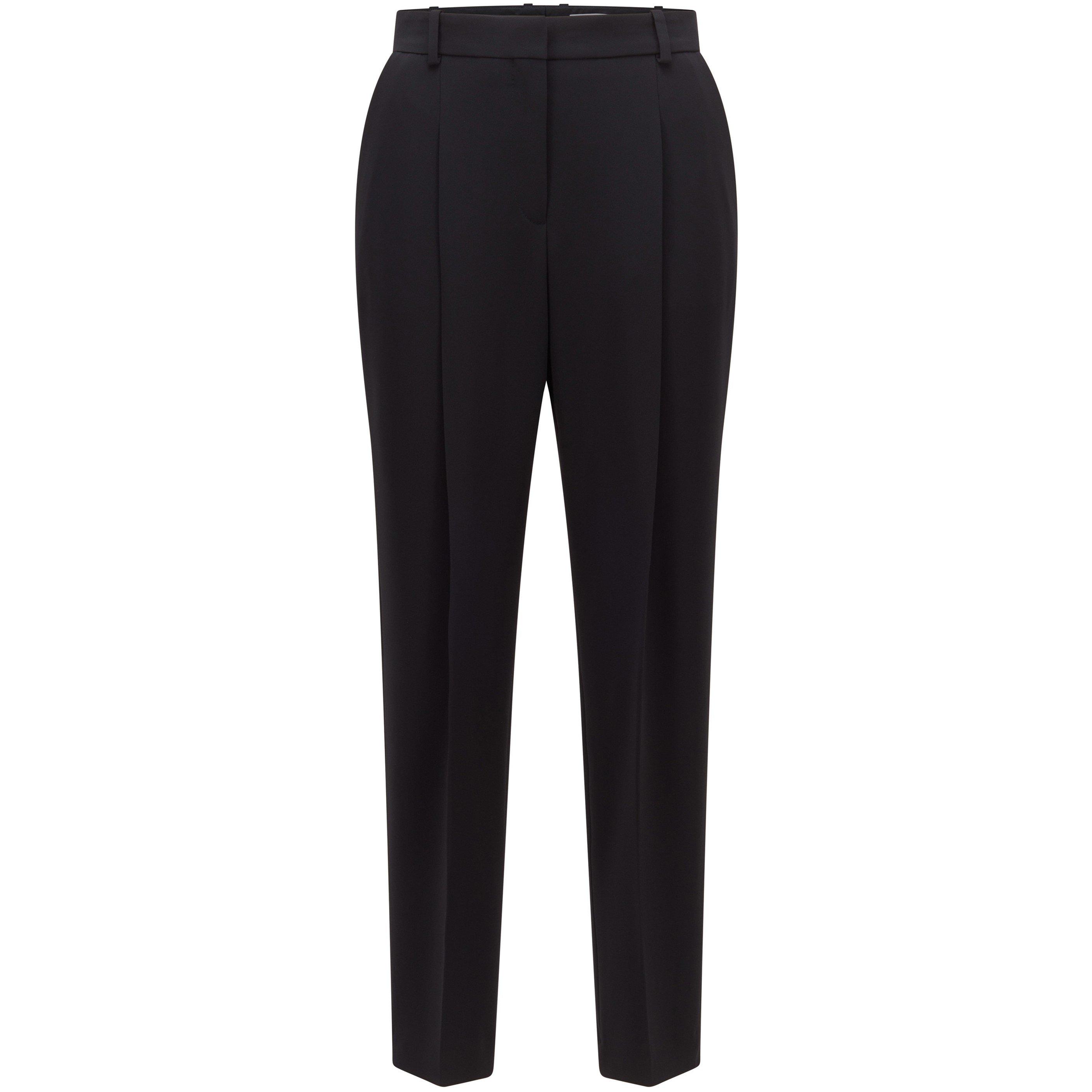 Black - Boss - Women's Tapana Wide Leg Trousers - 1