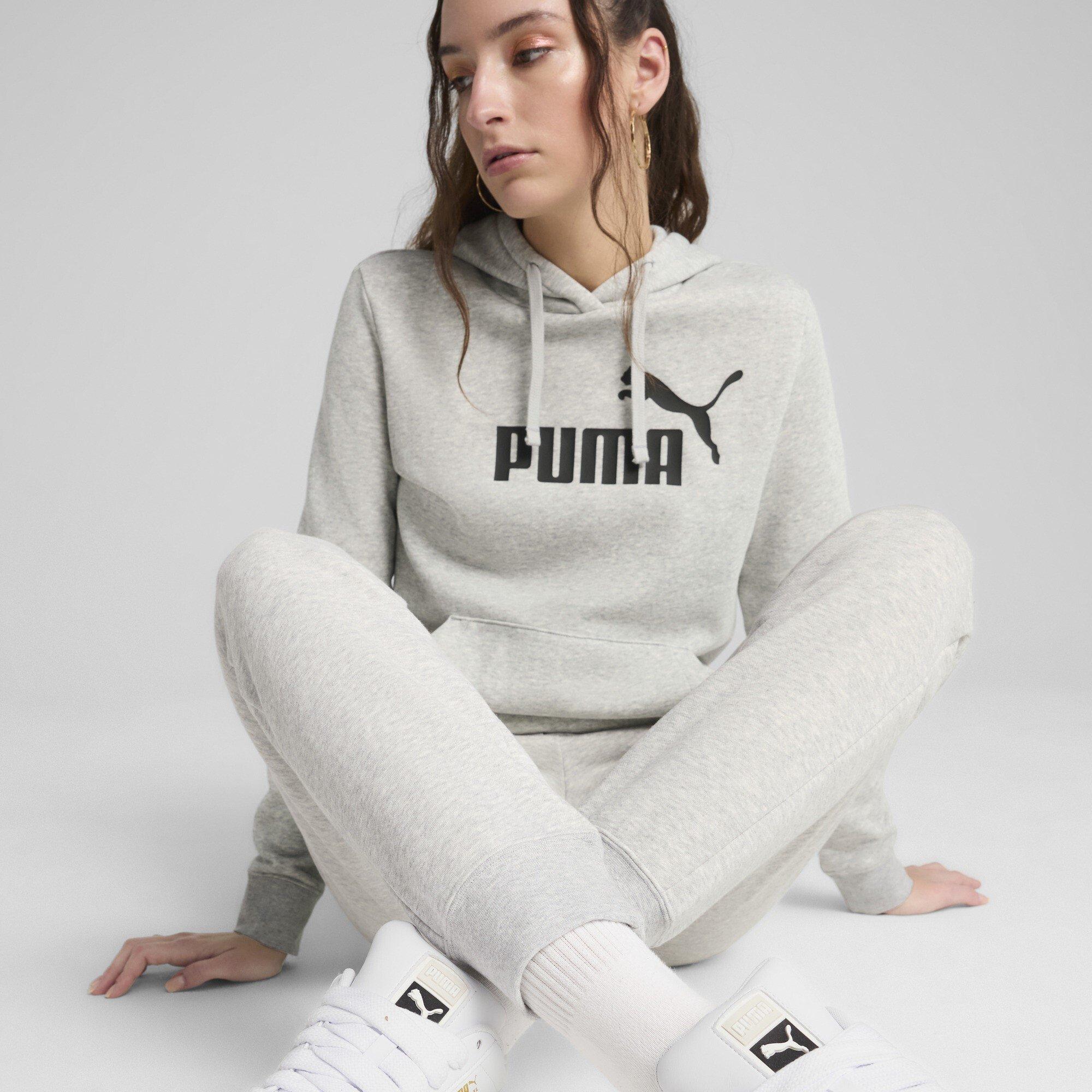 Grey - Puma - Essentials Logo Slim Trousers Women's - 7