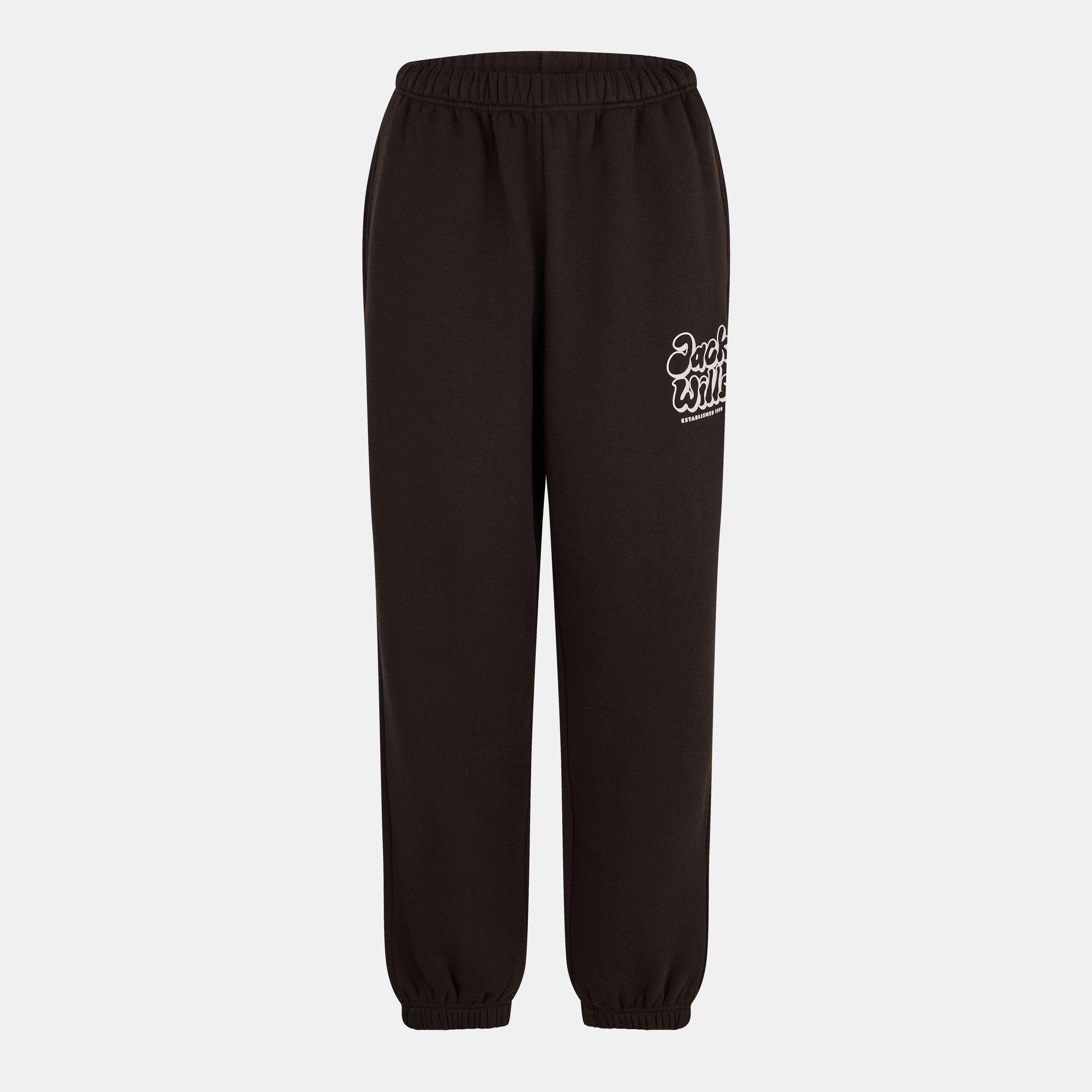 Jack Wills Women's Closed Hem Fleece Joggers - Chocolate - 10 (S)