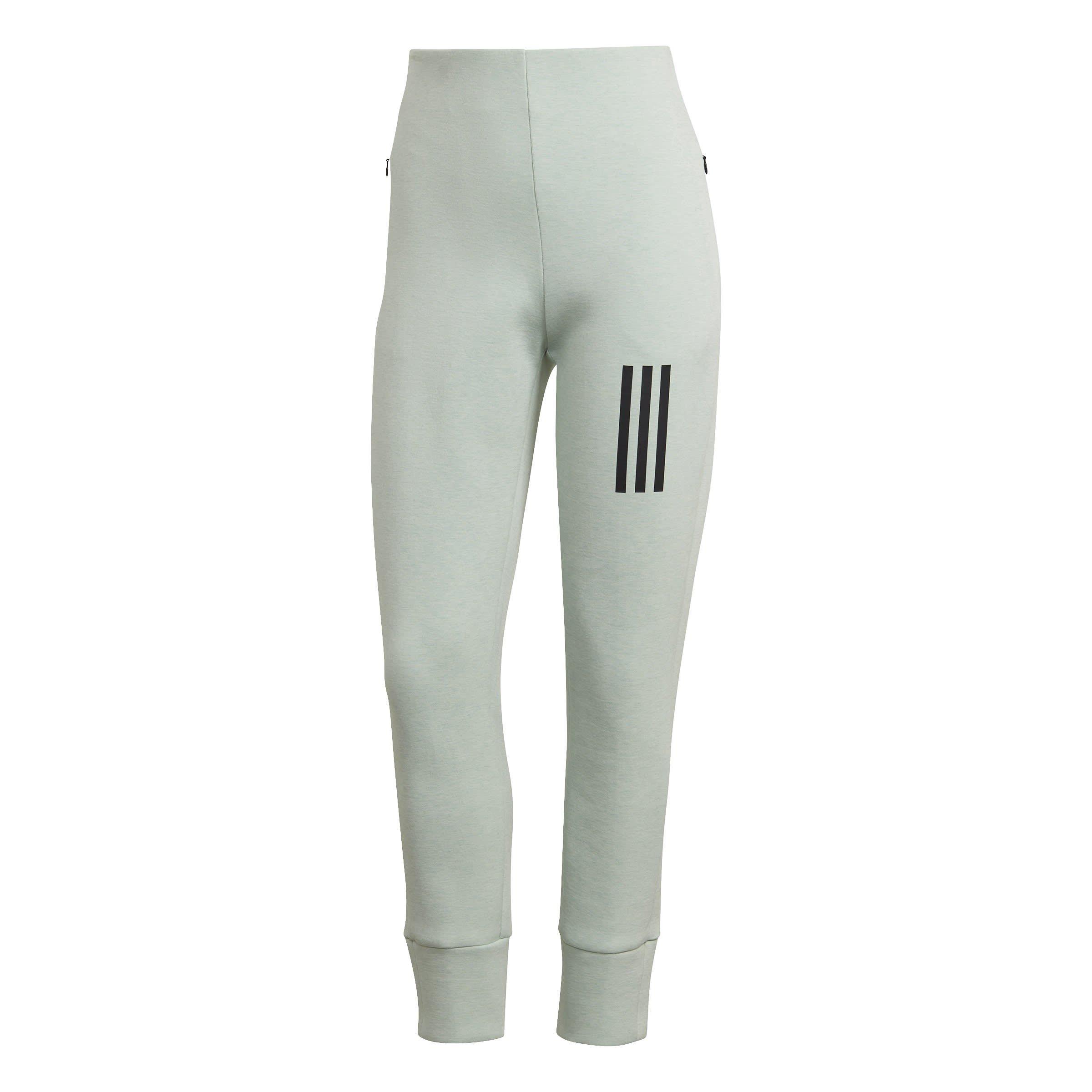Adidas Women's Mission Victory Slim-Fit High-Waist Tracksuit Bottoms - Grey - 6 (XXS)
