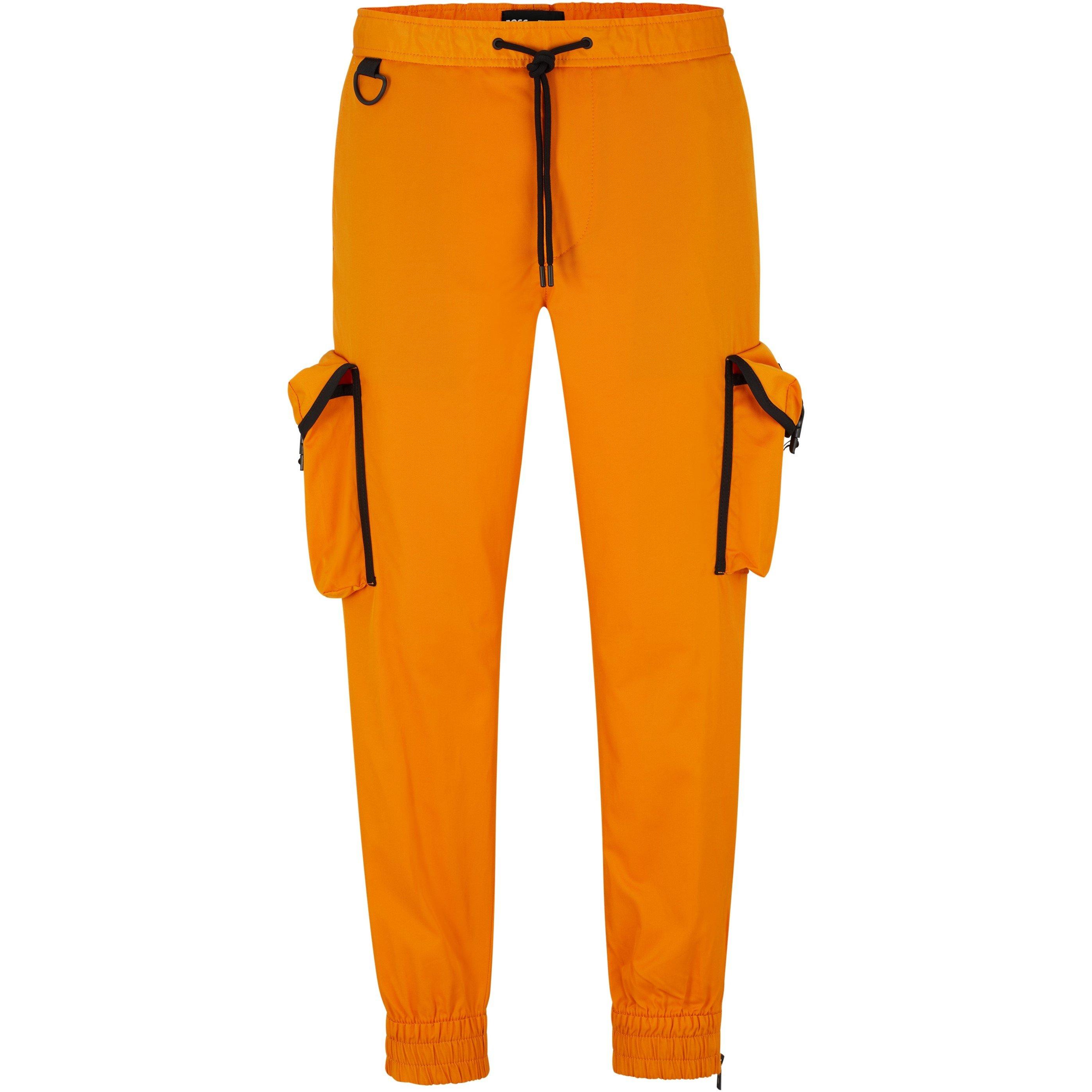 Pastel Orange - Boss - Men's Khaby Wide Leg Trousers - 3