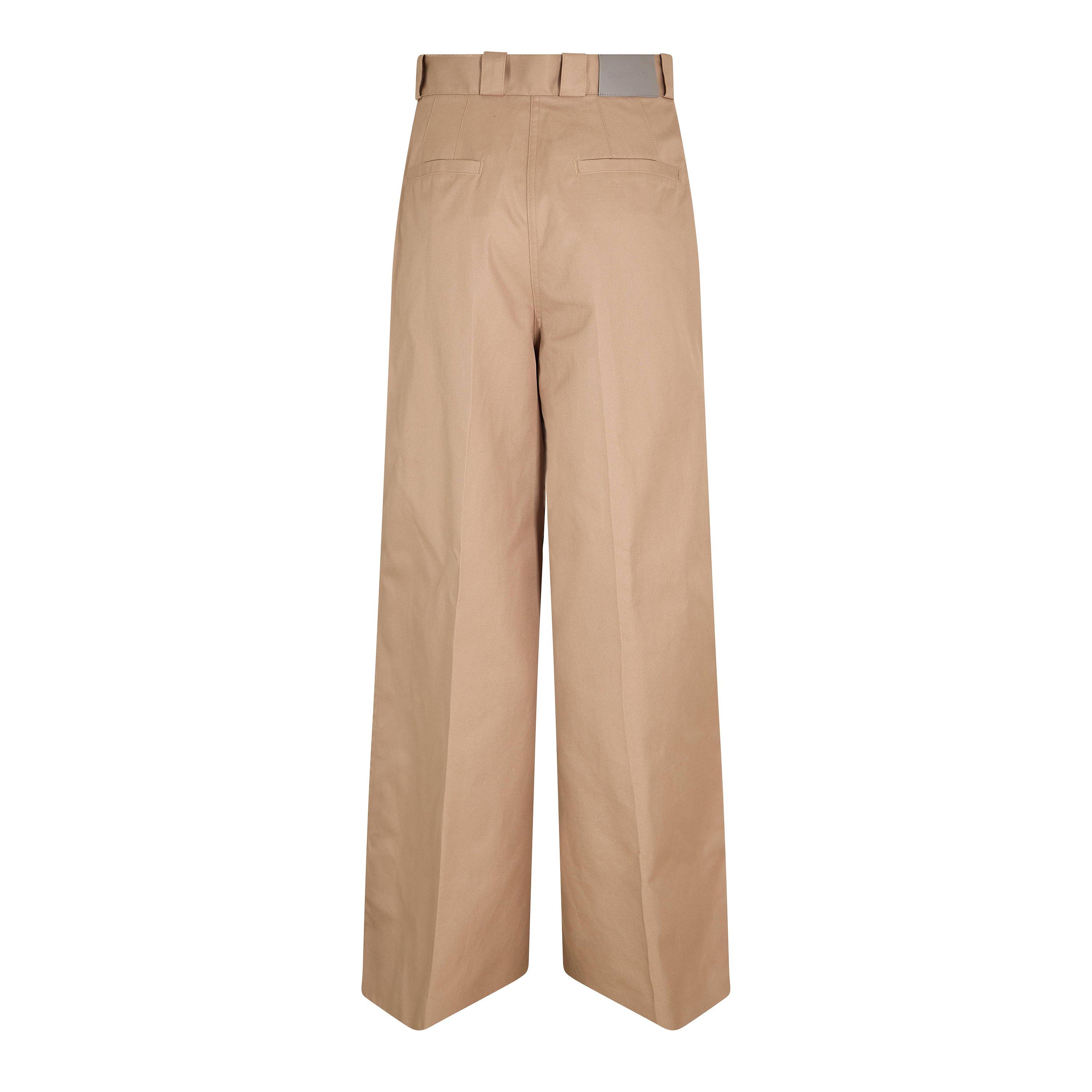 Beige - Balenciaga - Women's Wide Leg Trousers - 2