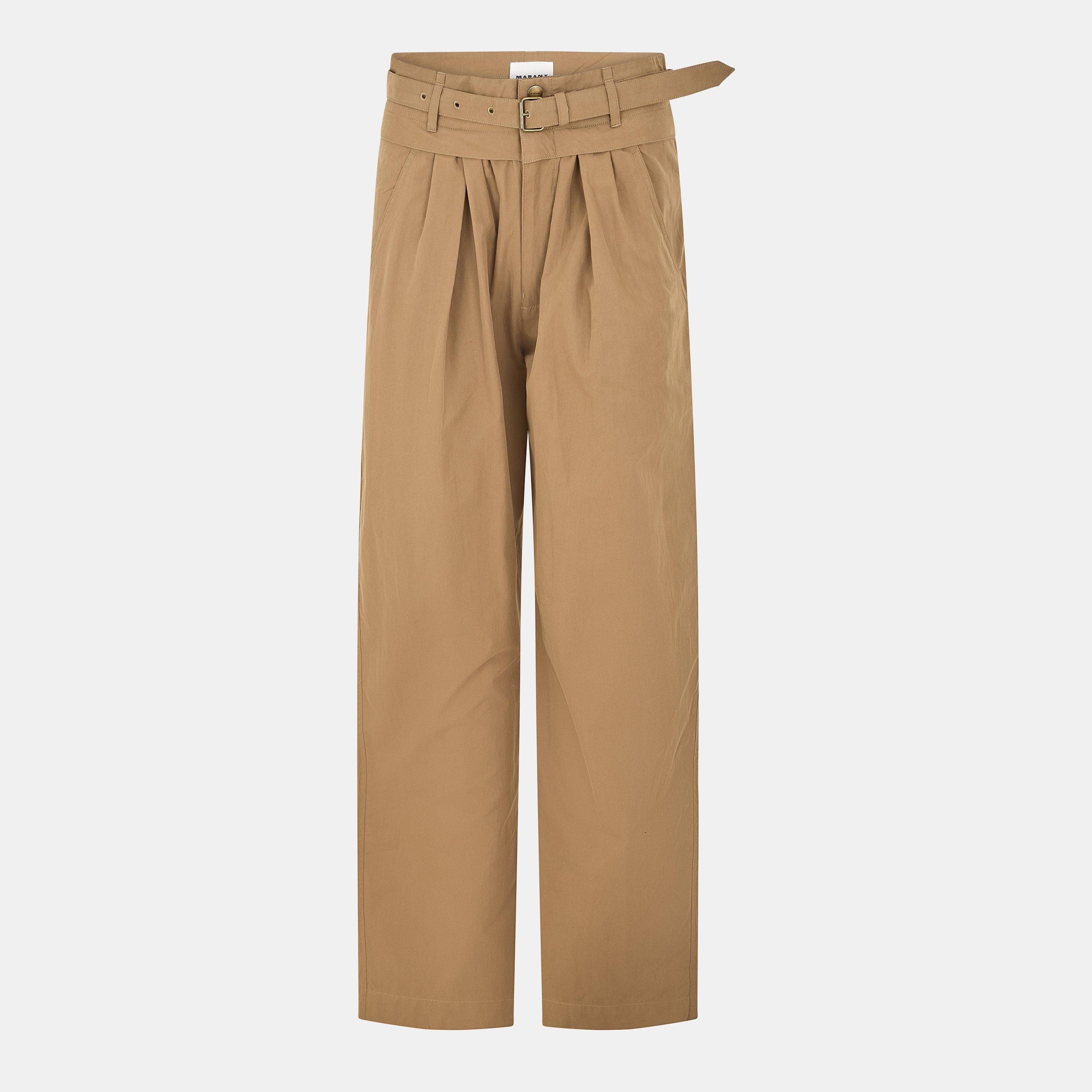 Marant Etoile Women's Celia Wide Leg Trousers - Khaki 67KI - Size 6 (2XS)