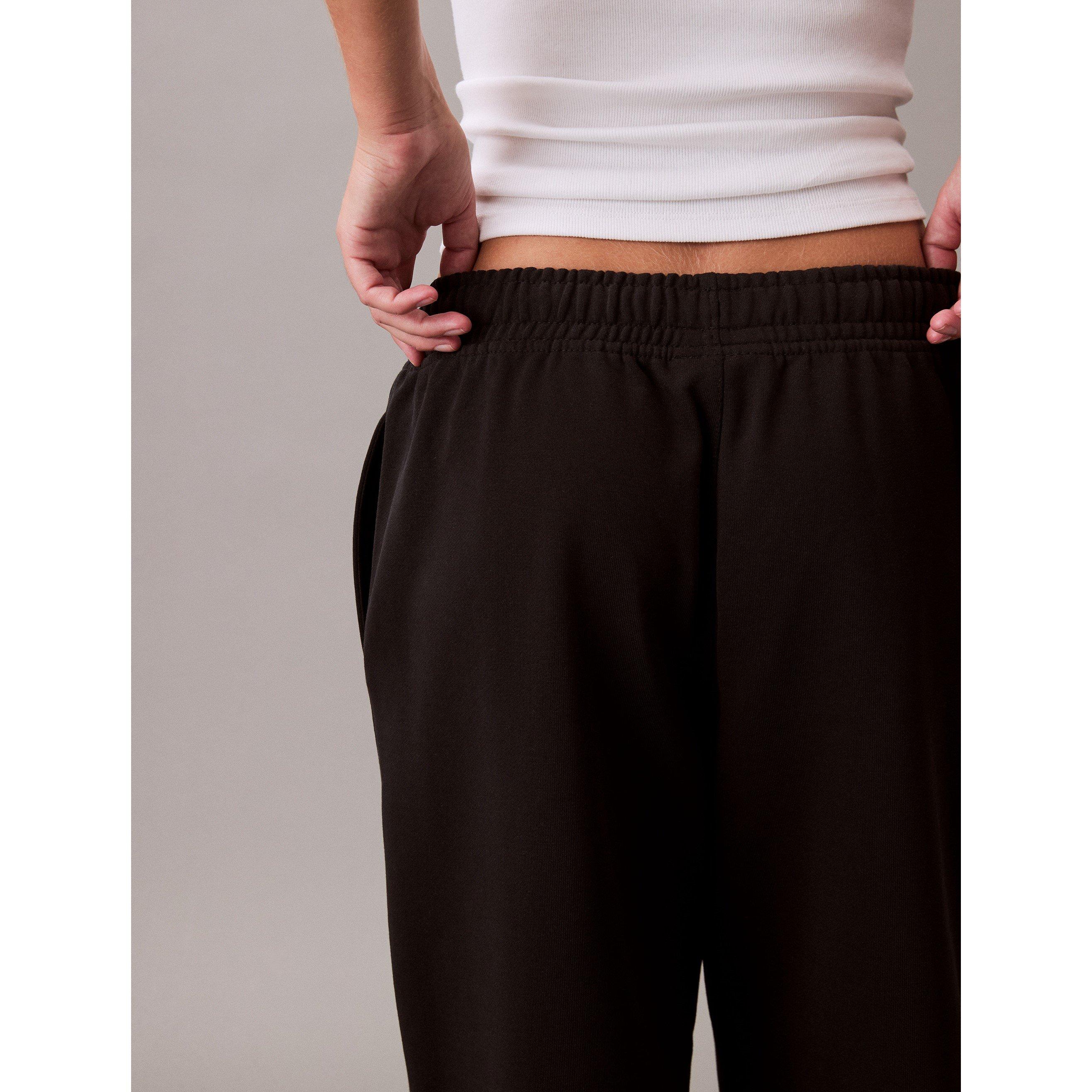 Black - Calvin Klein Jeans - Women's CKJ Mono Closed Hem Fleece Joggers - 4
