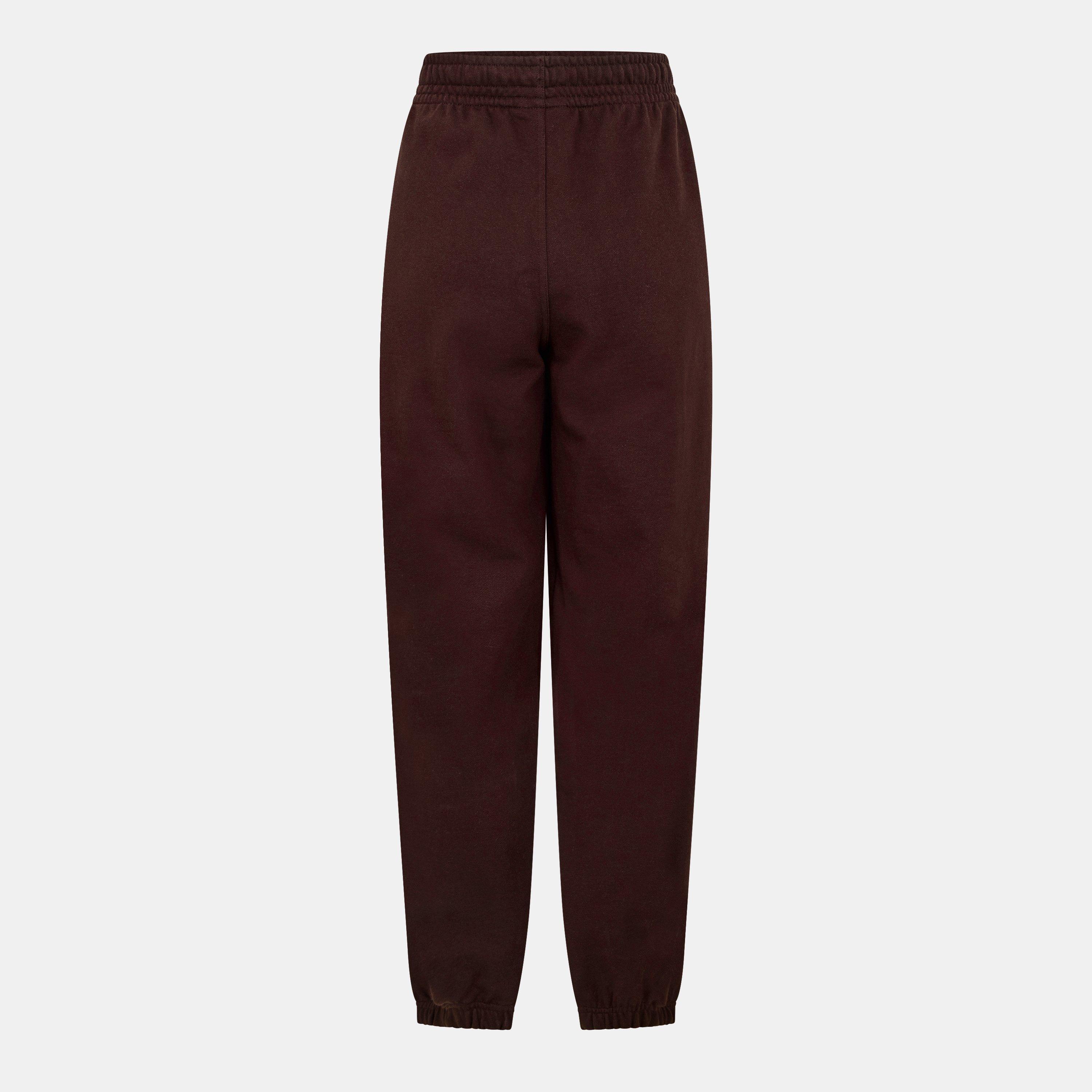 Calvin Klein Jeans Women's Ckj Mono Closed Hem Fleece Joggers - Mocha Brown - 14 (L)