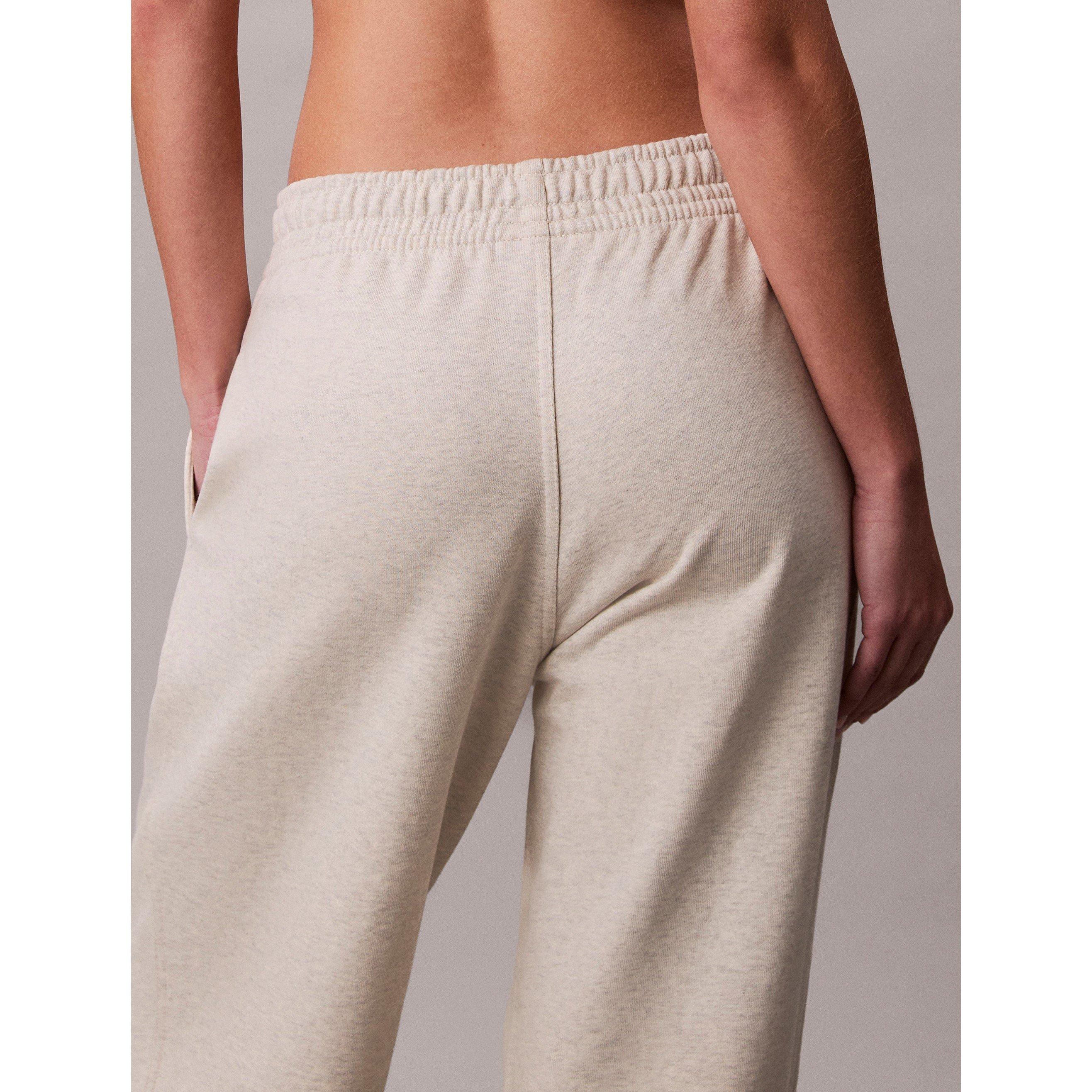 Vanilla Heather - Calvin Klein Jeans - Women's CKJ Mono Closed Hem Fleece Joggers - 4
