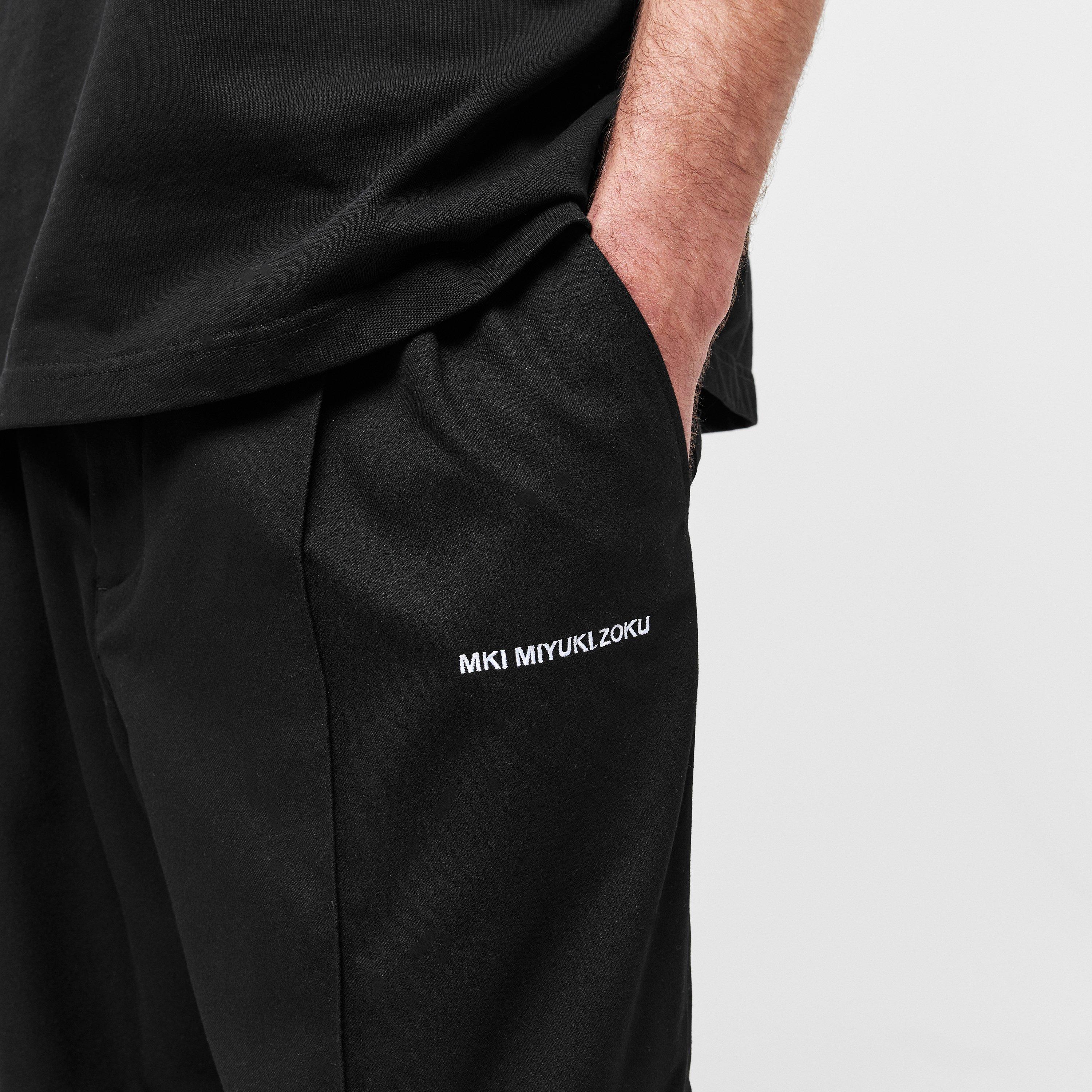 Black - MKI MIYUKI ZOKU - MKI Wide Leg Trouser Sn54 - 5