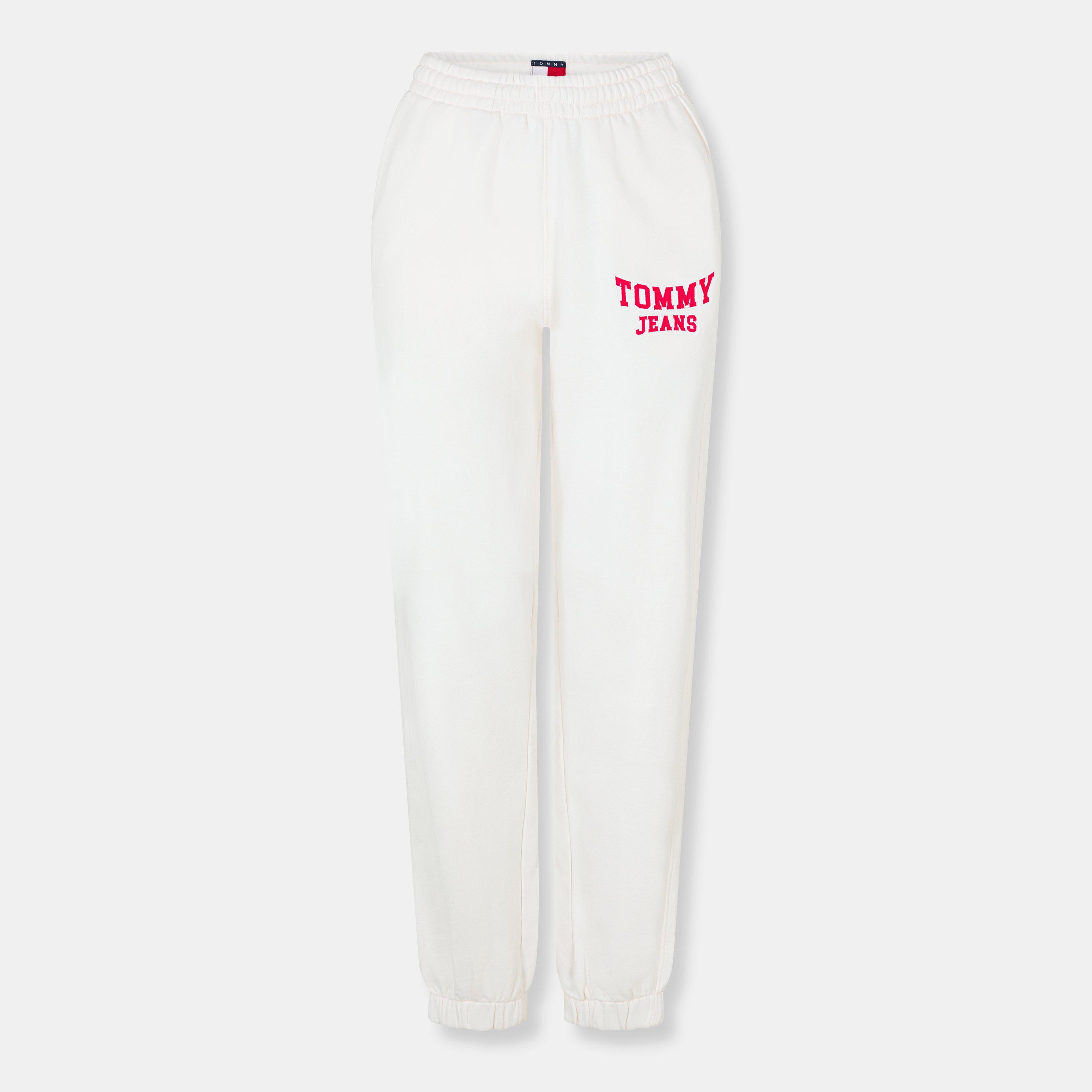 Tommy Jeans Women's Varsity Cuffed Ankle Fleece Joggers - Ancient White - 12 (M)