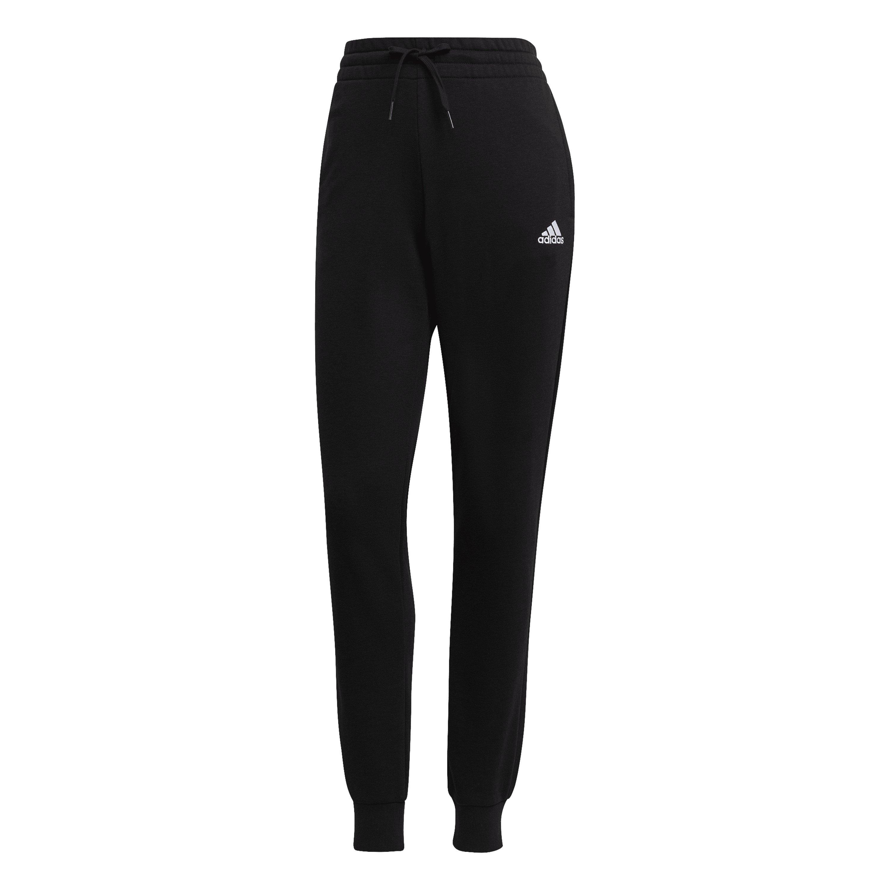 Nero/Bianco - adidas - Linear Slim Fit Cotton Joggers Womens - 1
