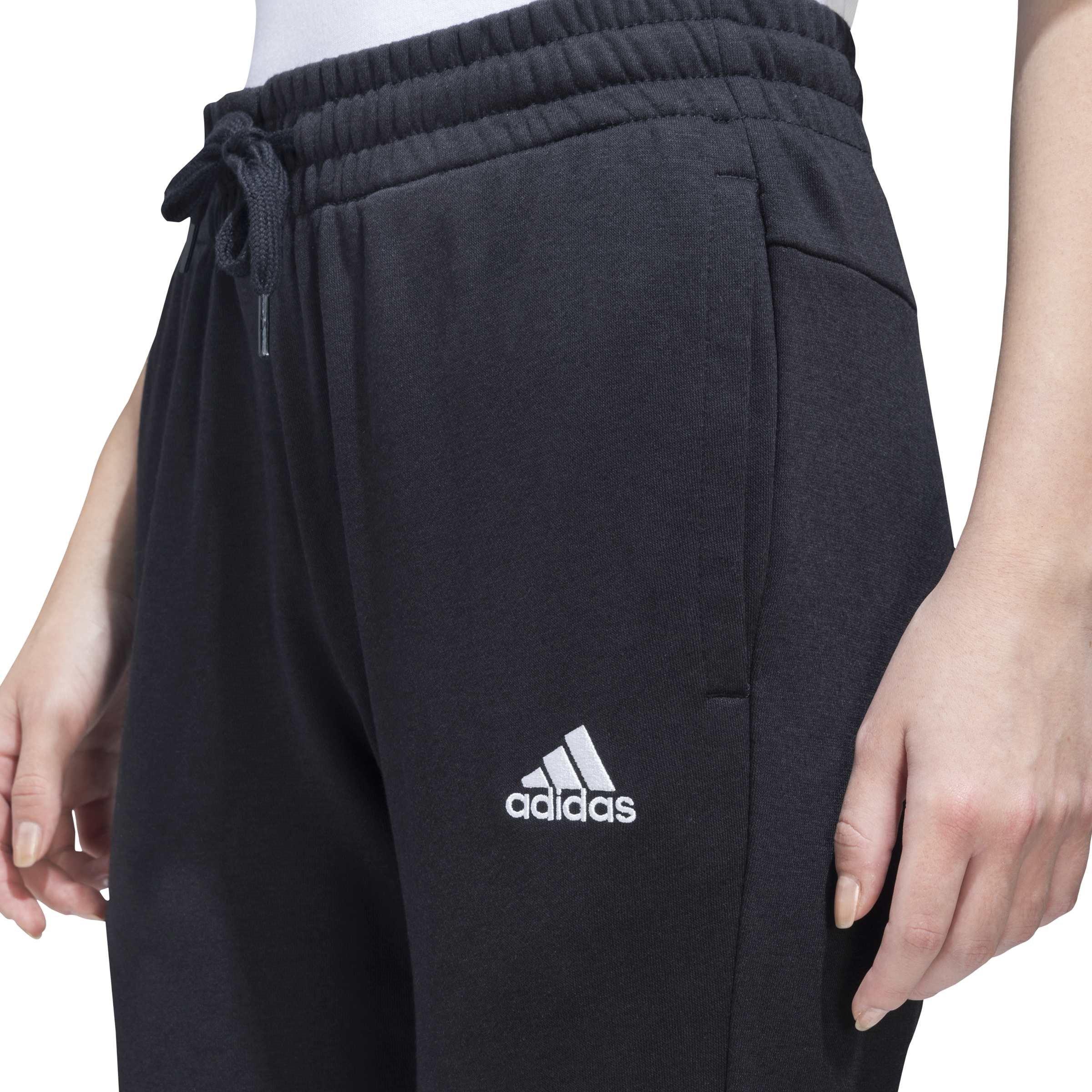 Schwarz/Weiß - adidas - Linear Slim Fit Cotton Joggers Womens - 5