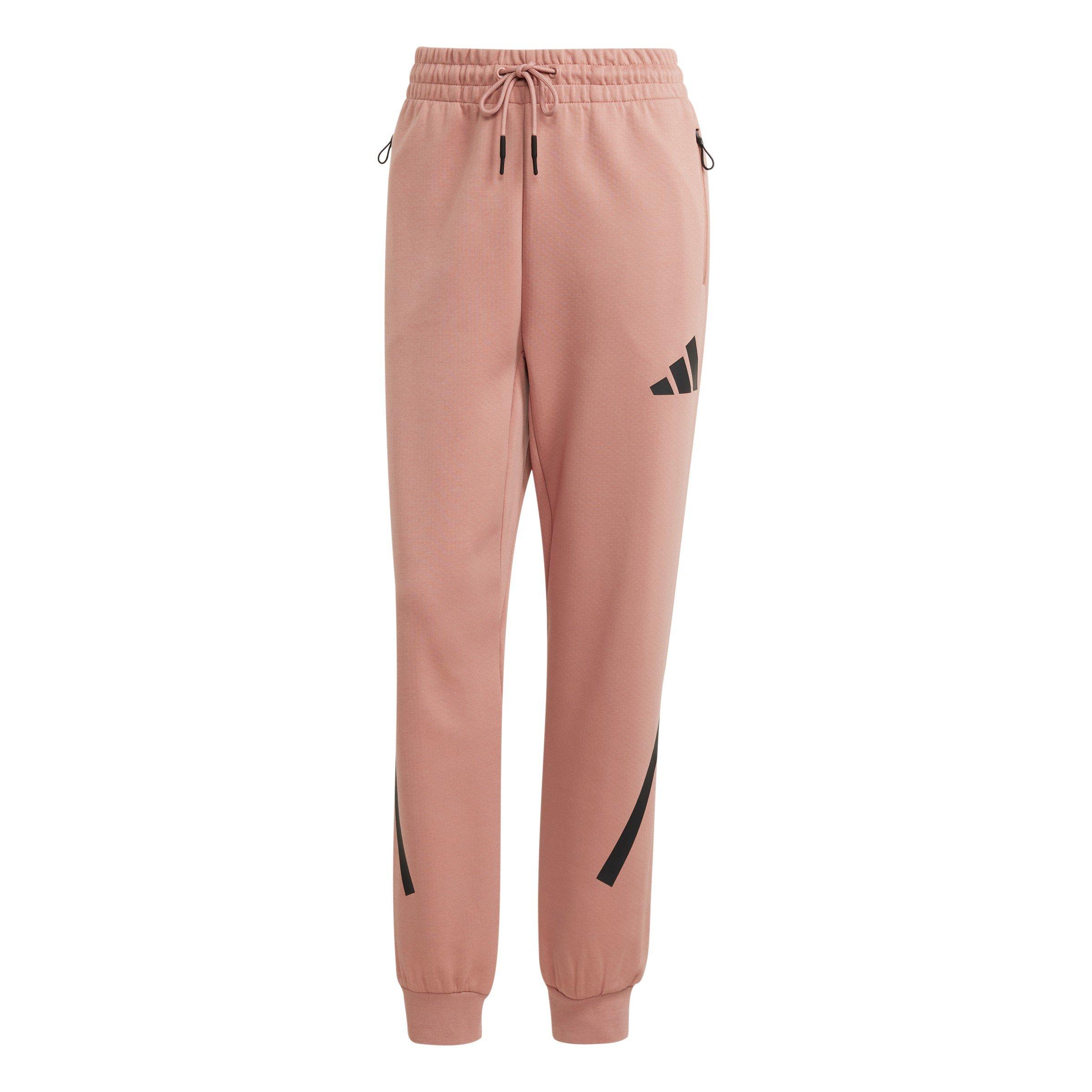 Adidas Women's Z.n.e. Open Hem Jersey Jogging Bottoms - Warm Clay - 14 (L)