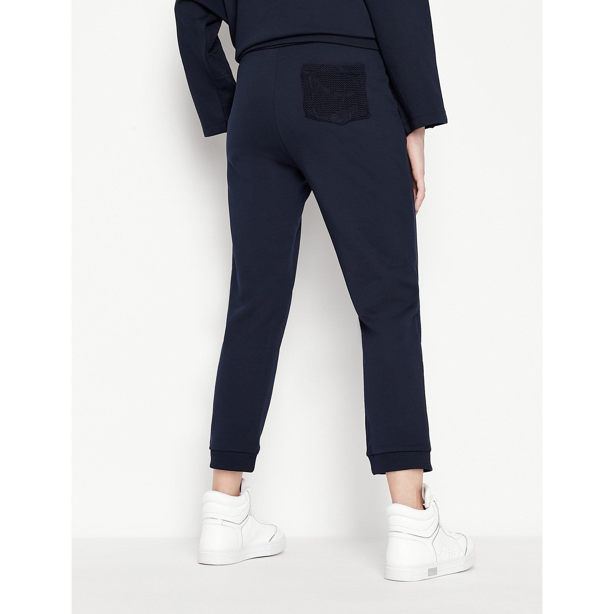 Heidelbeer-Gelee - Armani Exchange - Women's Closed Hem Fleece Jogging Bottoms - 2