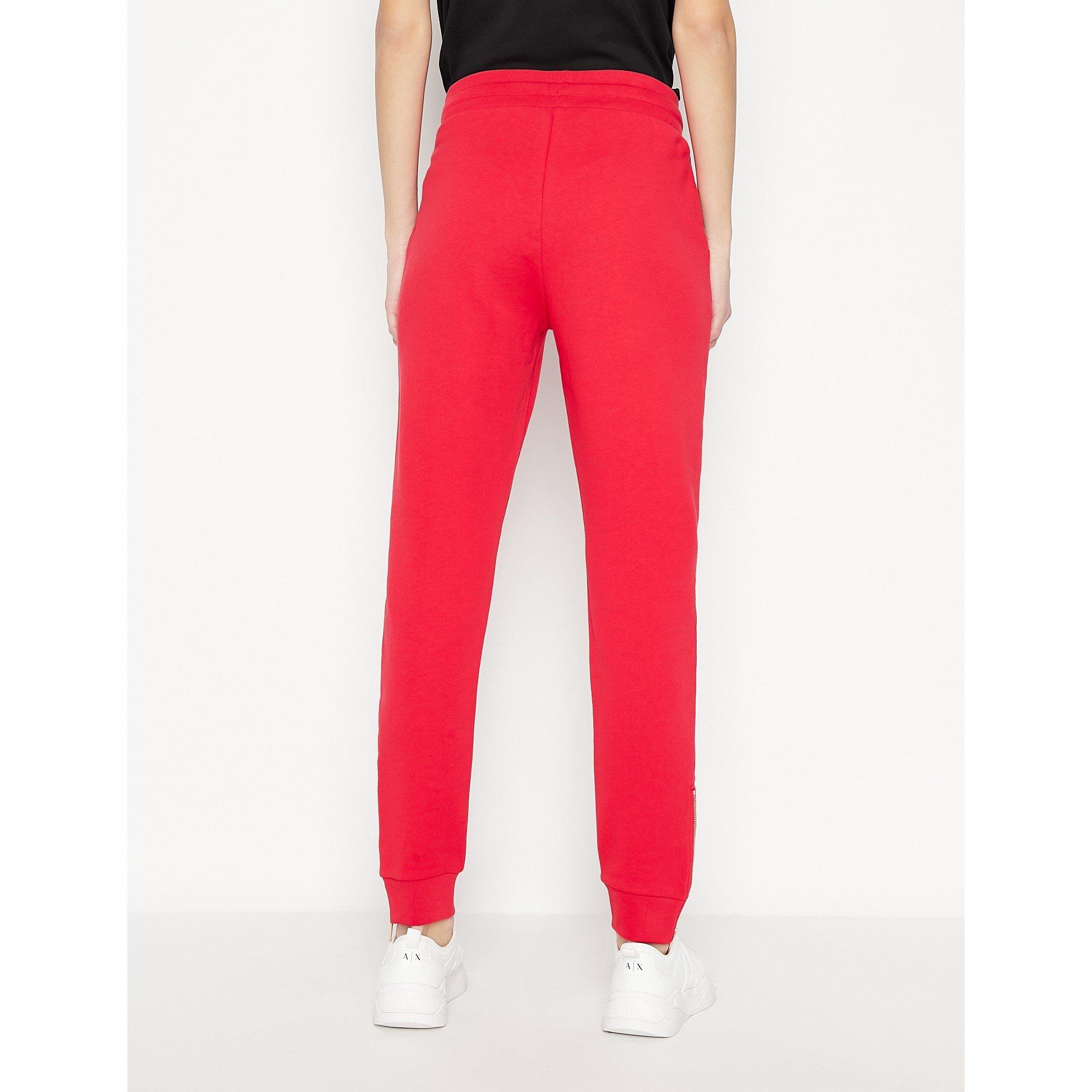 Magma - Armani Exchange - Women's Closed Hem Fleece Jogging Bottoms - 2