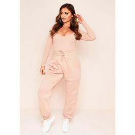 Missy Empire Pocket Front Oversized Joggers
