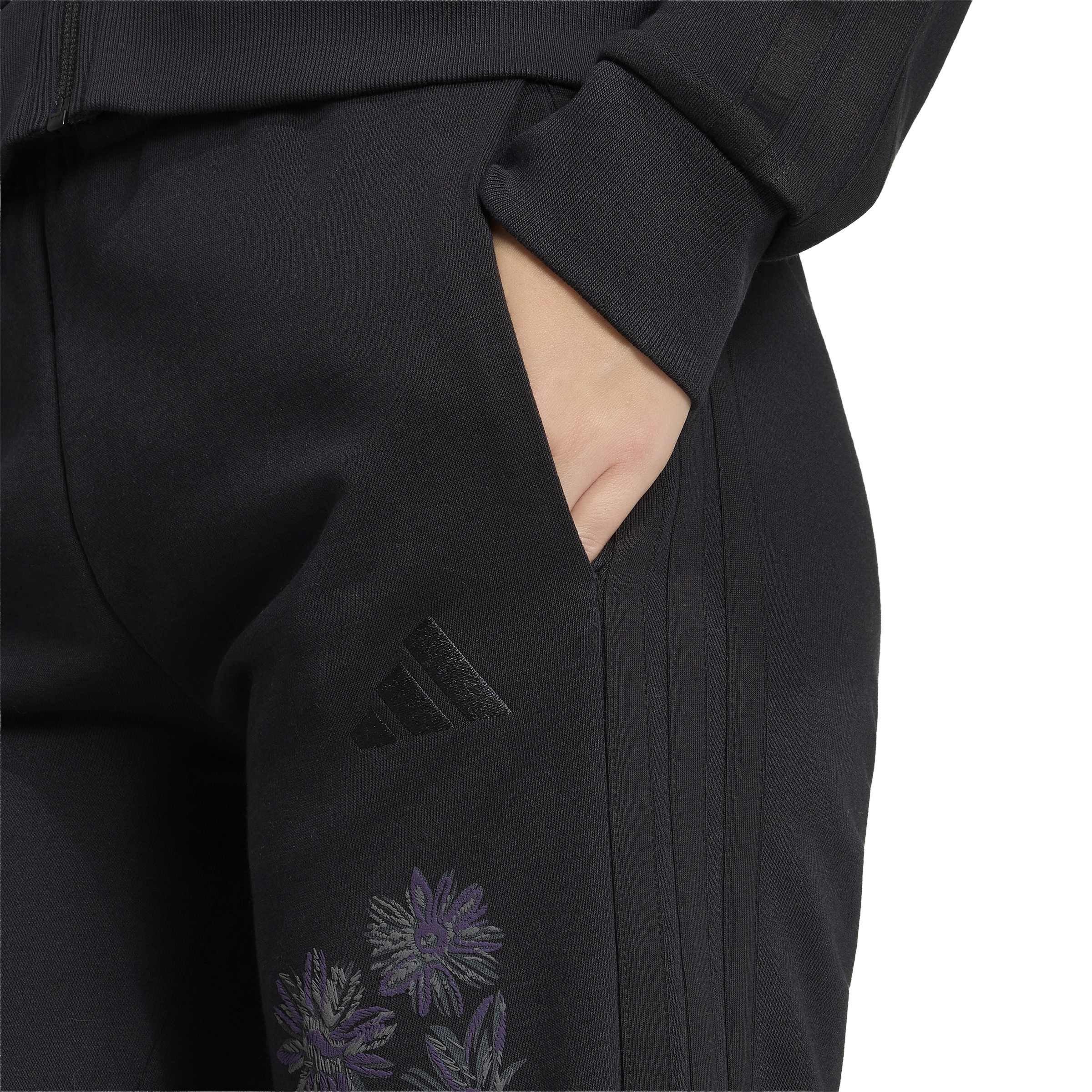 Black - adidas - Women's Closed Hem Fleece Joggers - 4