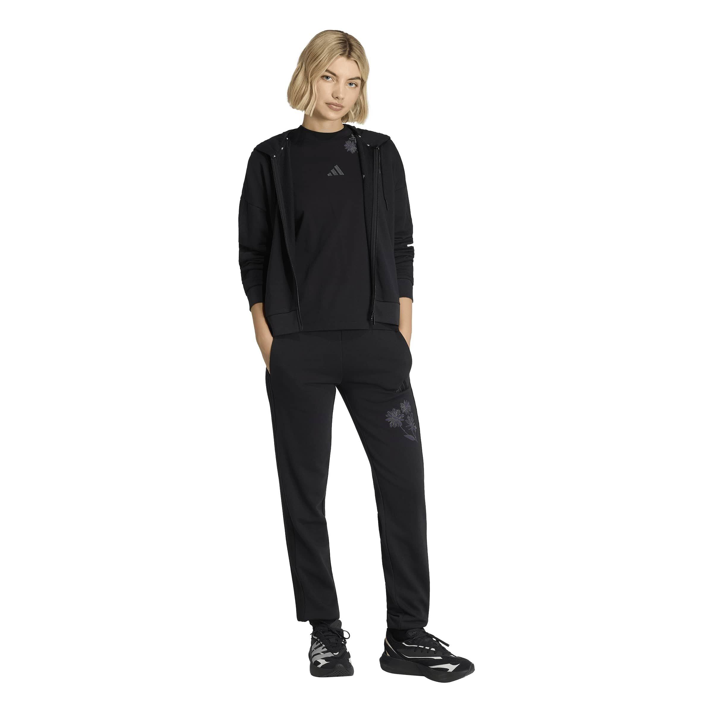Black - adidas - Women's Closed Hem Fleece Joggers - 6