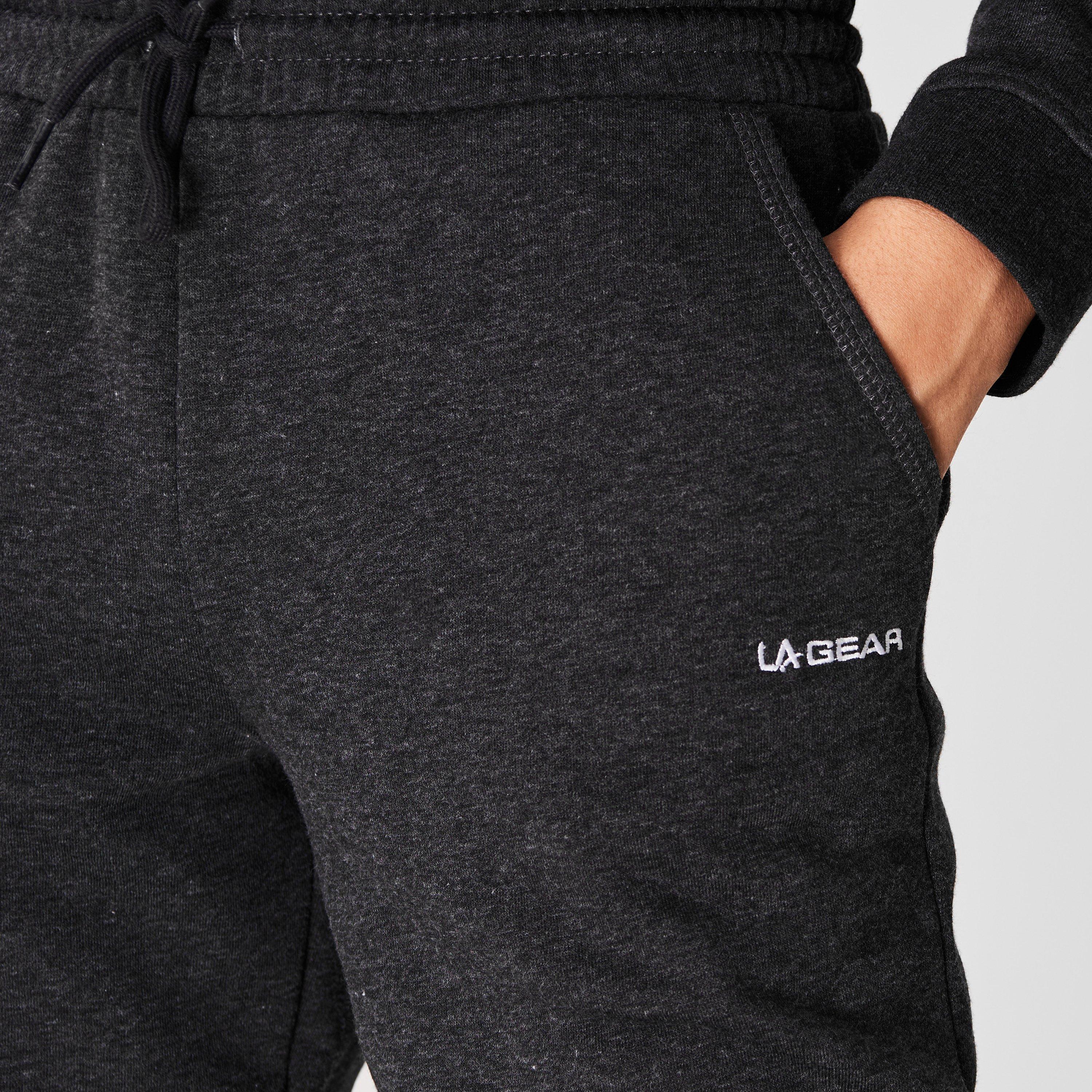 Charcoal Marl - LA Gear - Closed Hem Jogging Pants Ladies - 4