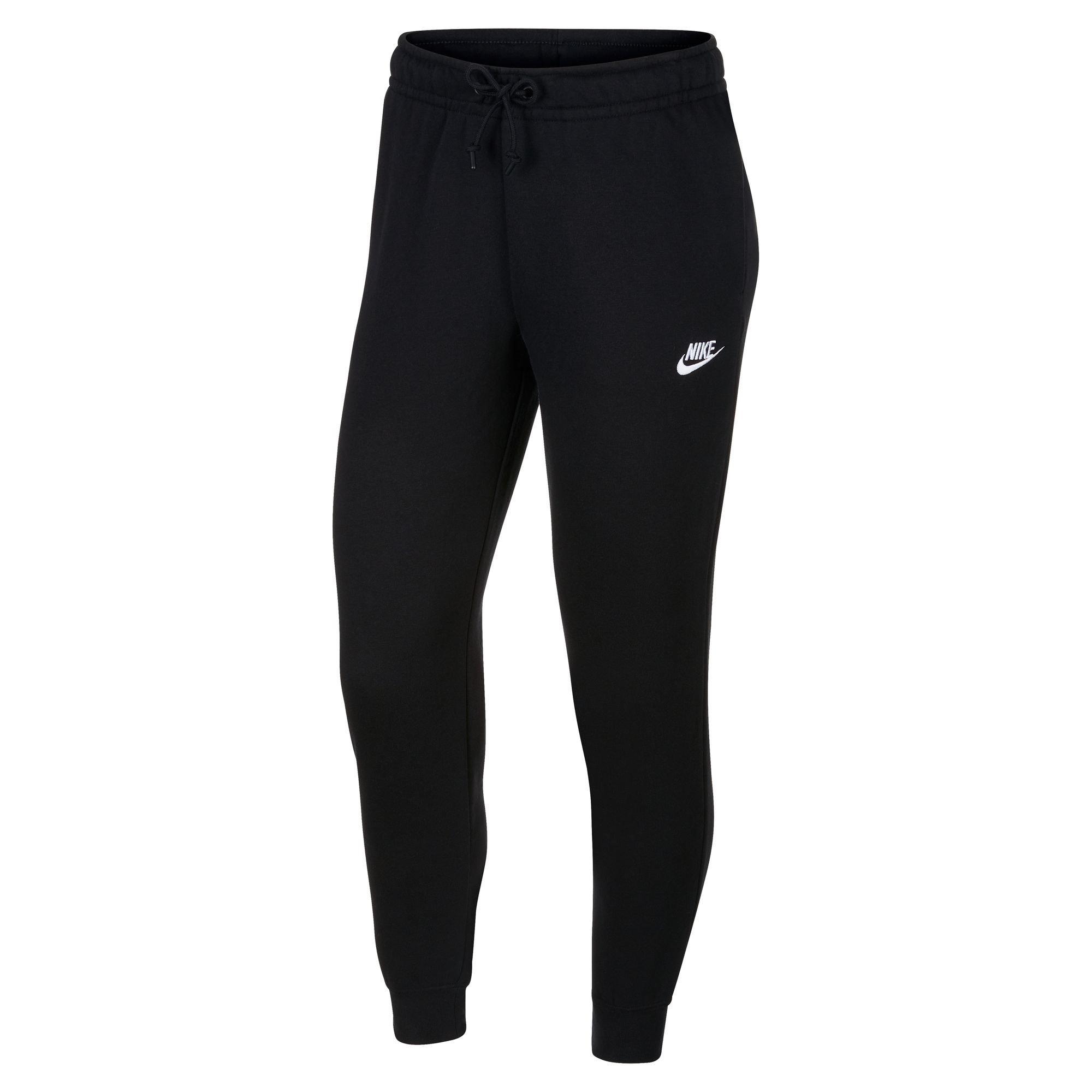 Black - Nike - Sportswear Essential Fleece Pants Womens - 1
