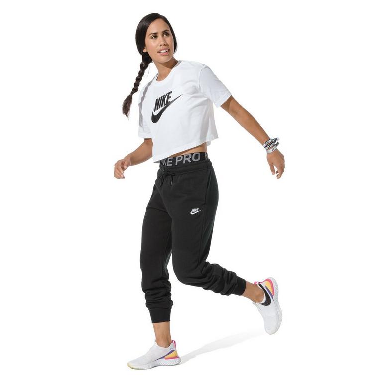 Noir - Nike - Sportswear Essential Fleece Pants Womens - 12