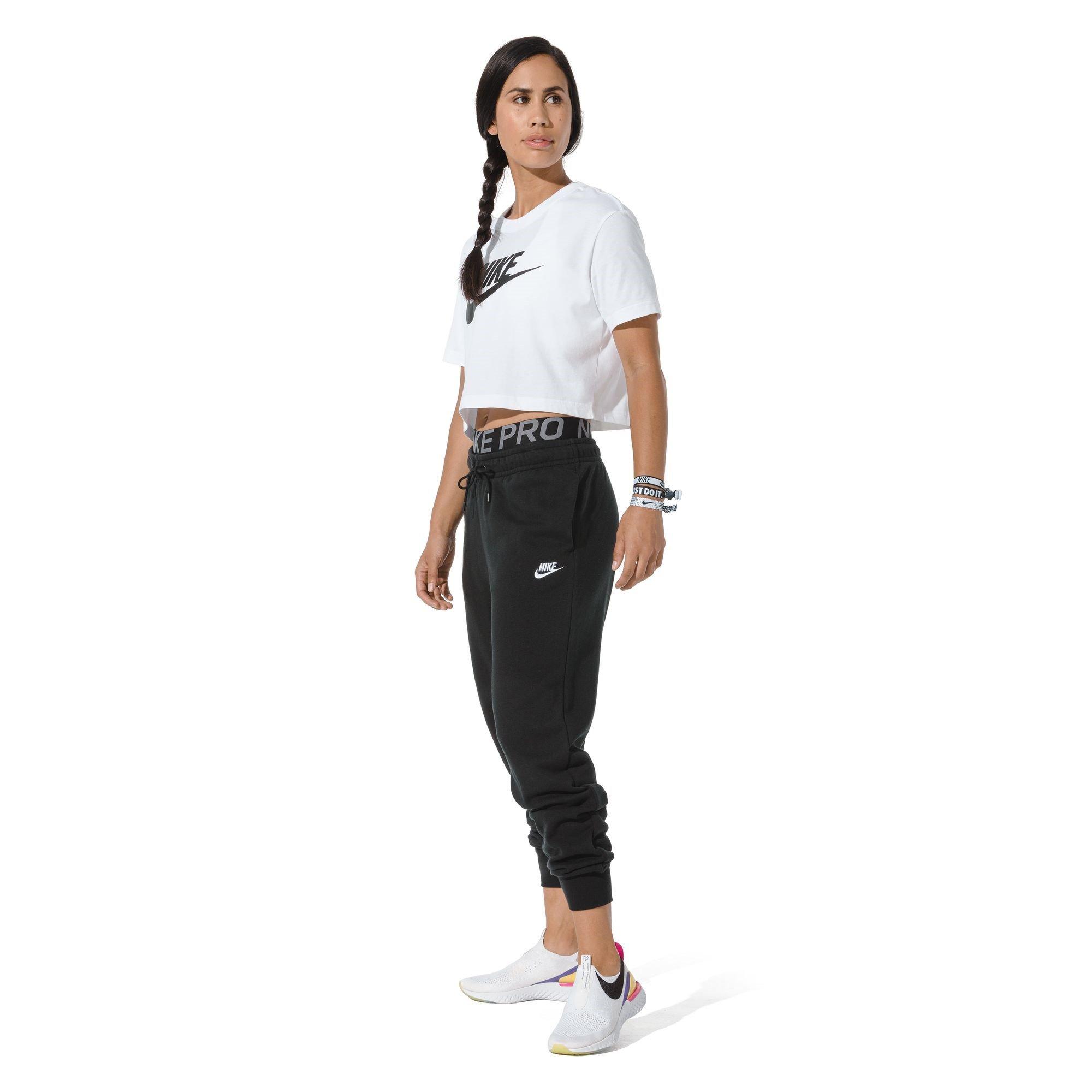 Black - Nike - Sportswear Essential Fleece Pants Womens - 13