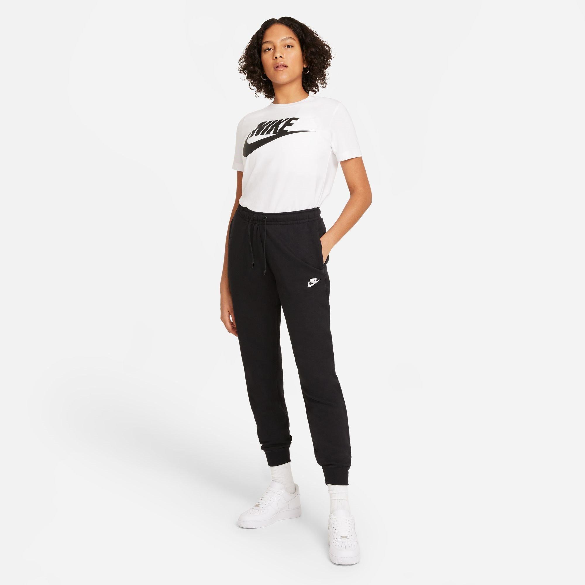 Black - Nike - Sportswear Essential Fleece Pants Womens - 9
