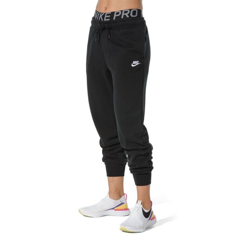 Noir - Nike - Sportswear Essential Fleece Pants Womens - 10
