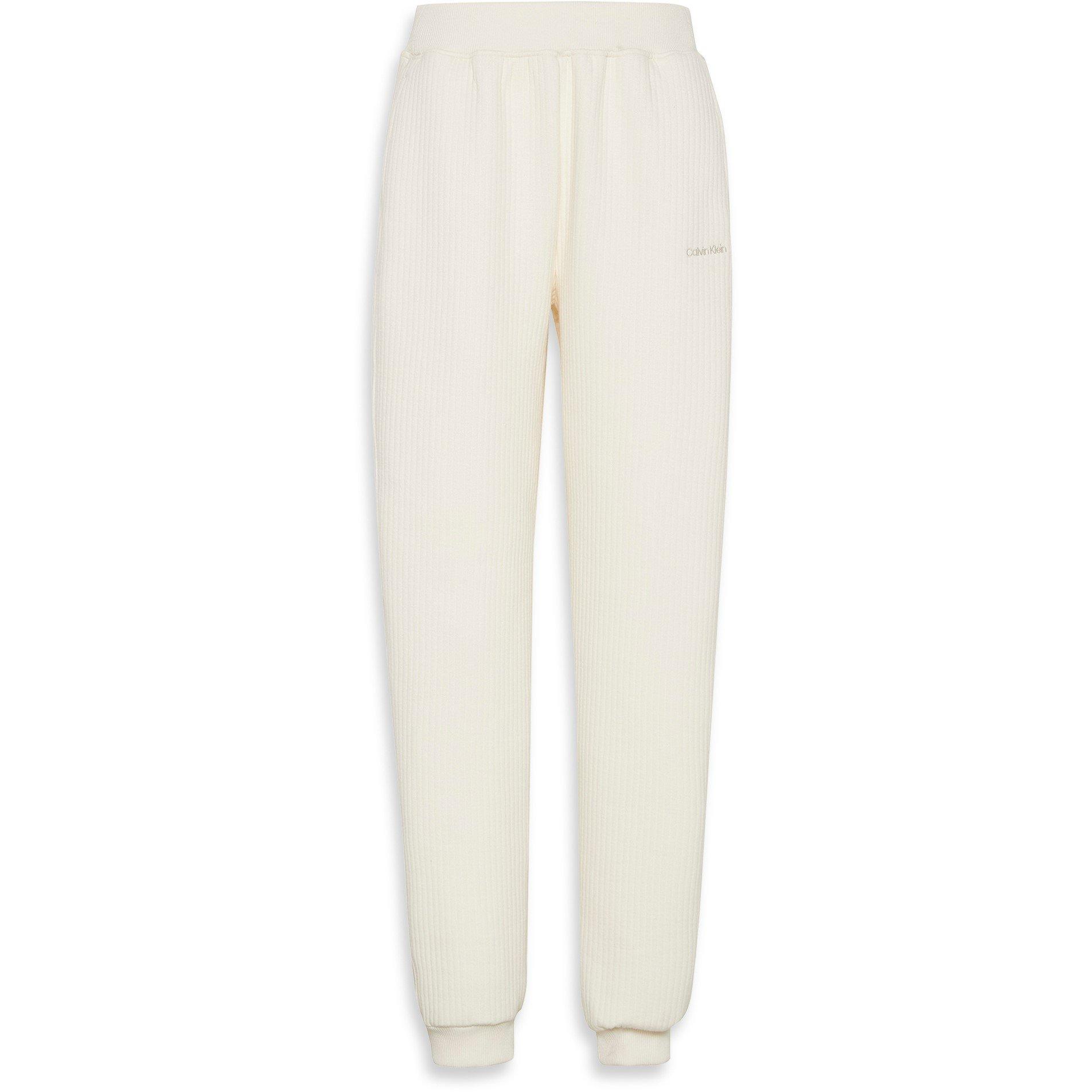 Calvin Klein Women's Calvin Qultd Joggers Ld54 - Ivory - 8 (XS)