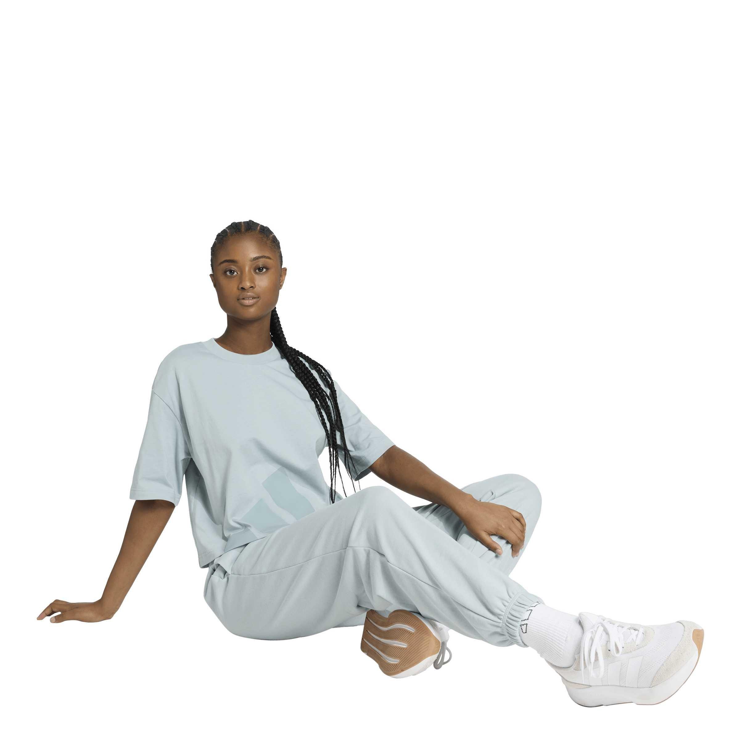 Sage/White - adidas - Women's Fleece Slim Fit Joggers - 6