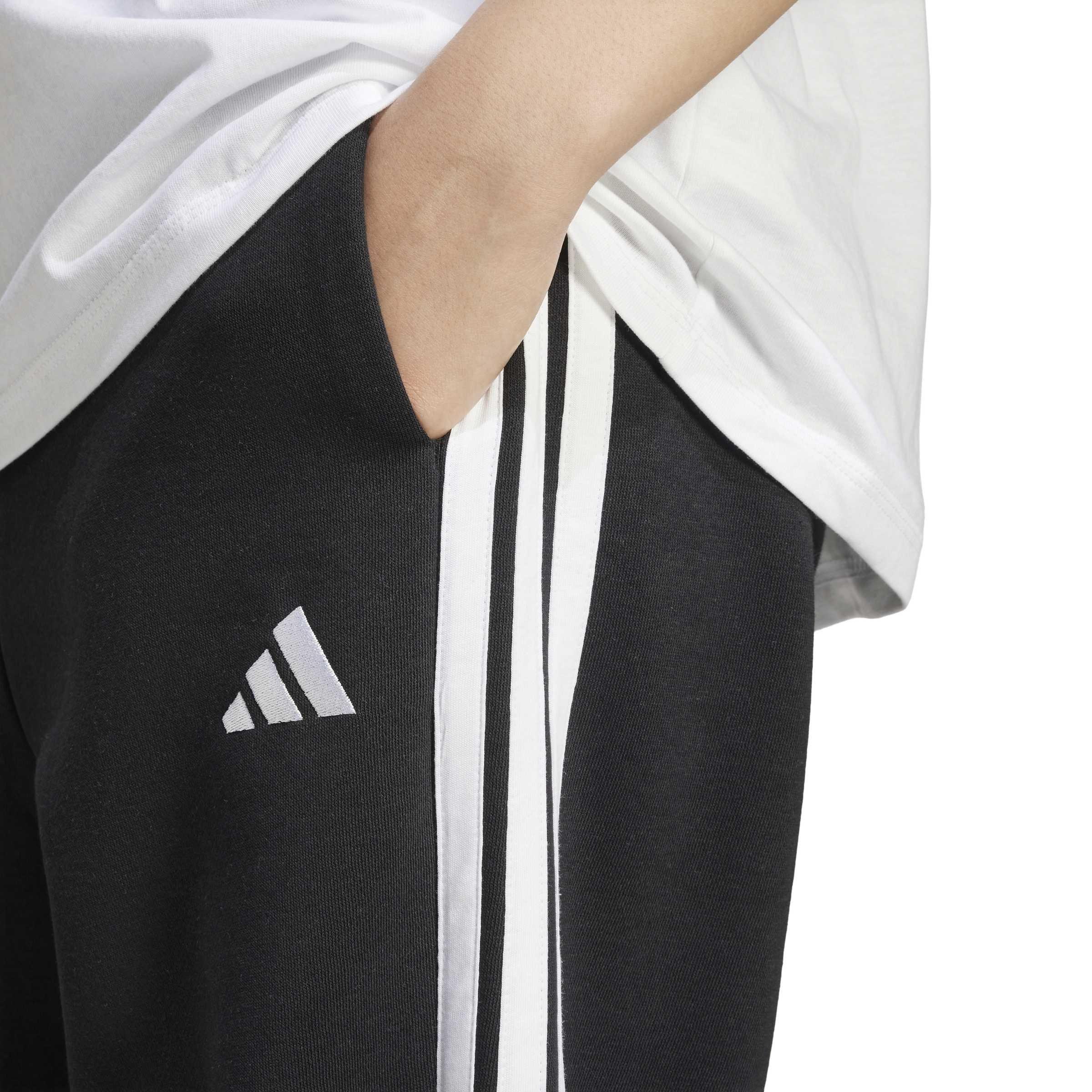 Noir - adidas - Essentials 3-Stripes Pants Slim Womens - 4