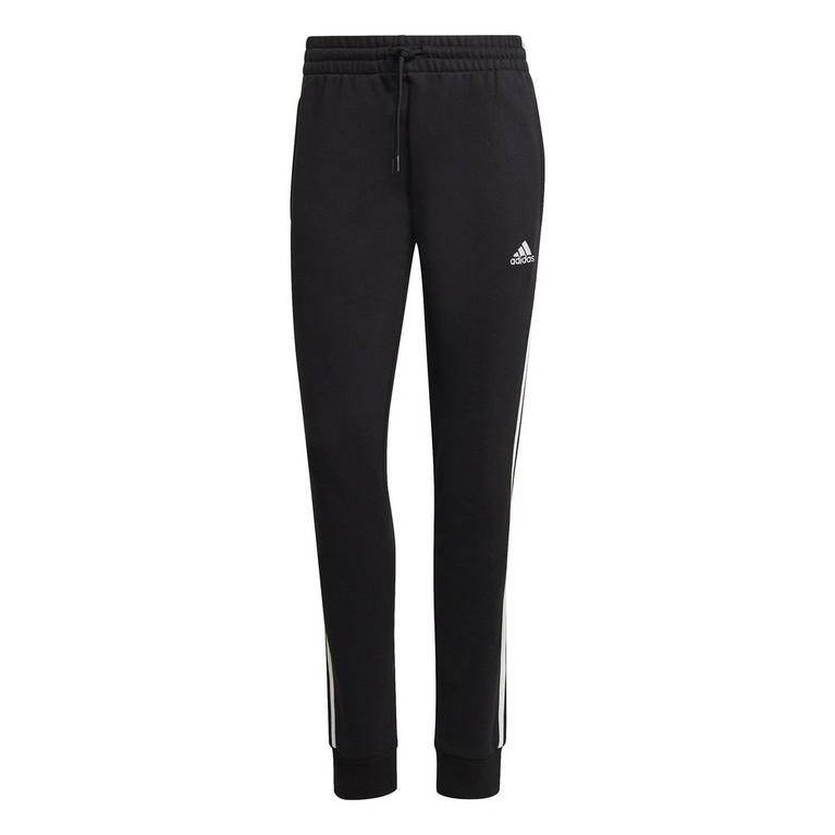 Schwarz/Weiß - adidas - Womens 3-Stripes Pants Slim - 1