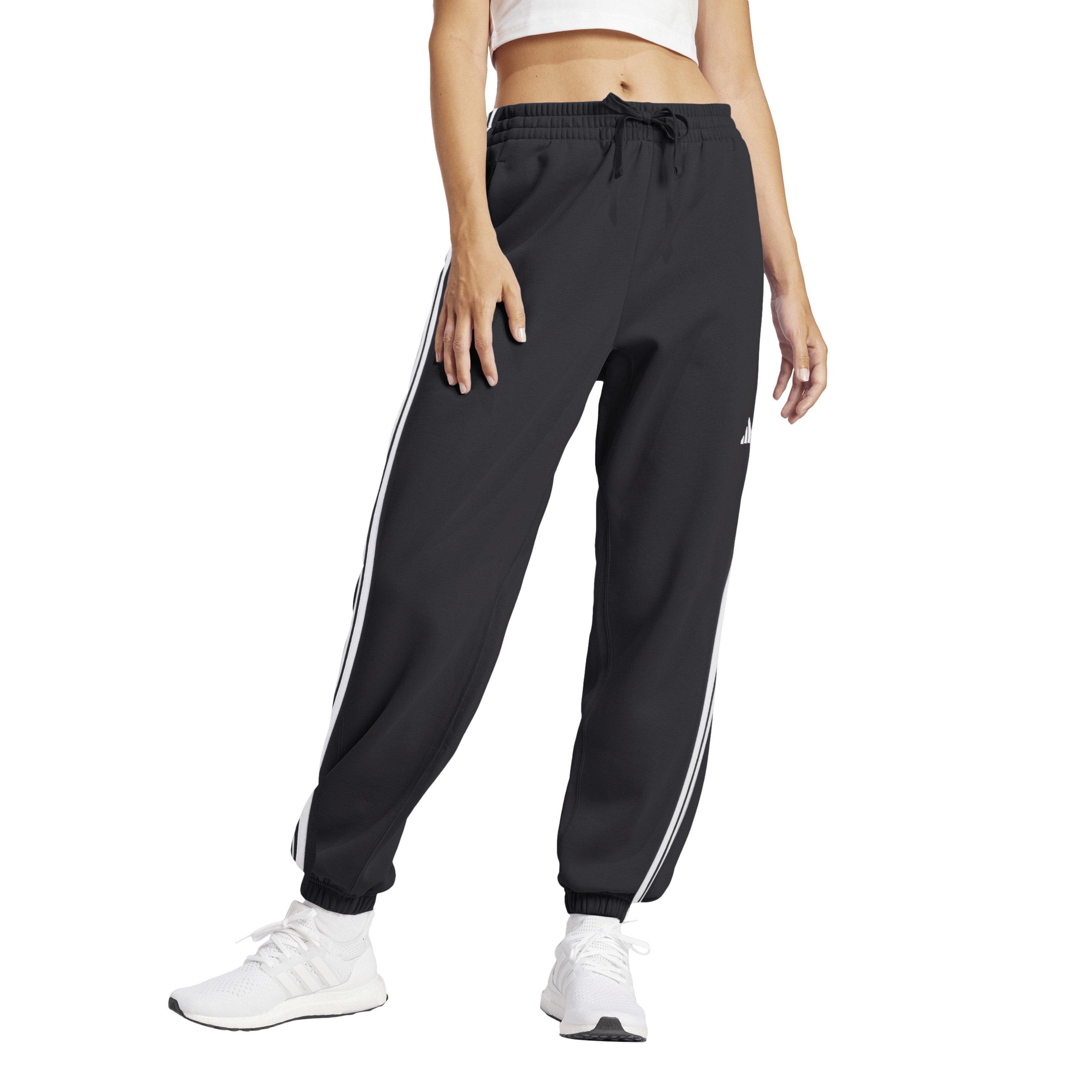 Negro/Blanco - adidas - Essentials 3-Stripes Pants Slim Womens - 2
