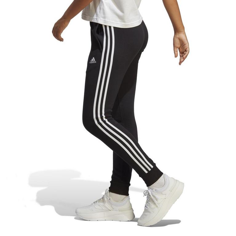 Schwarz/Weiß - adidas - Womens 3-Stripes Pants Slim - 5