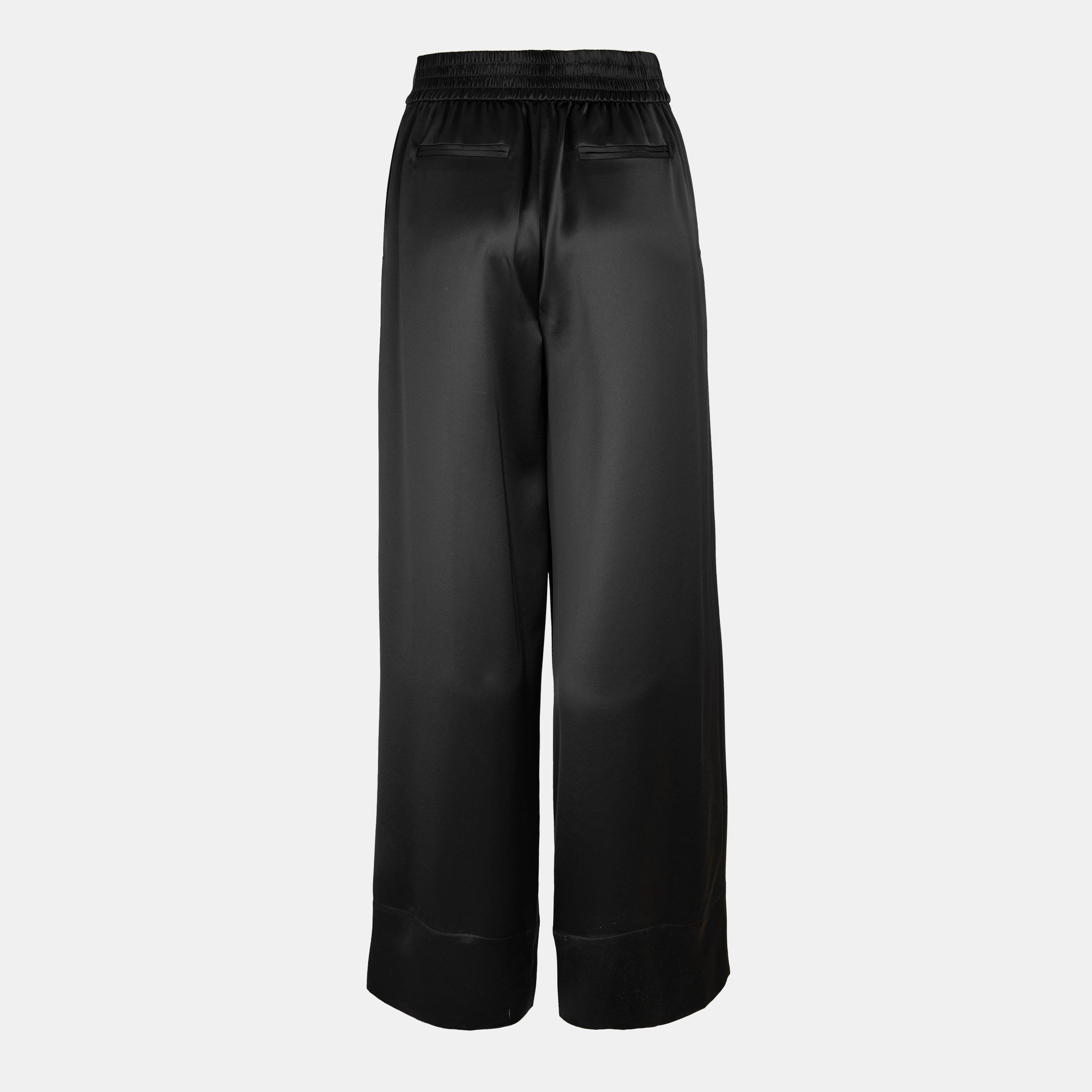 Black - Joseph - Women's Sijon Wide Leg Trousers - 2