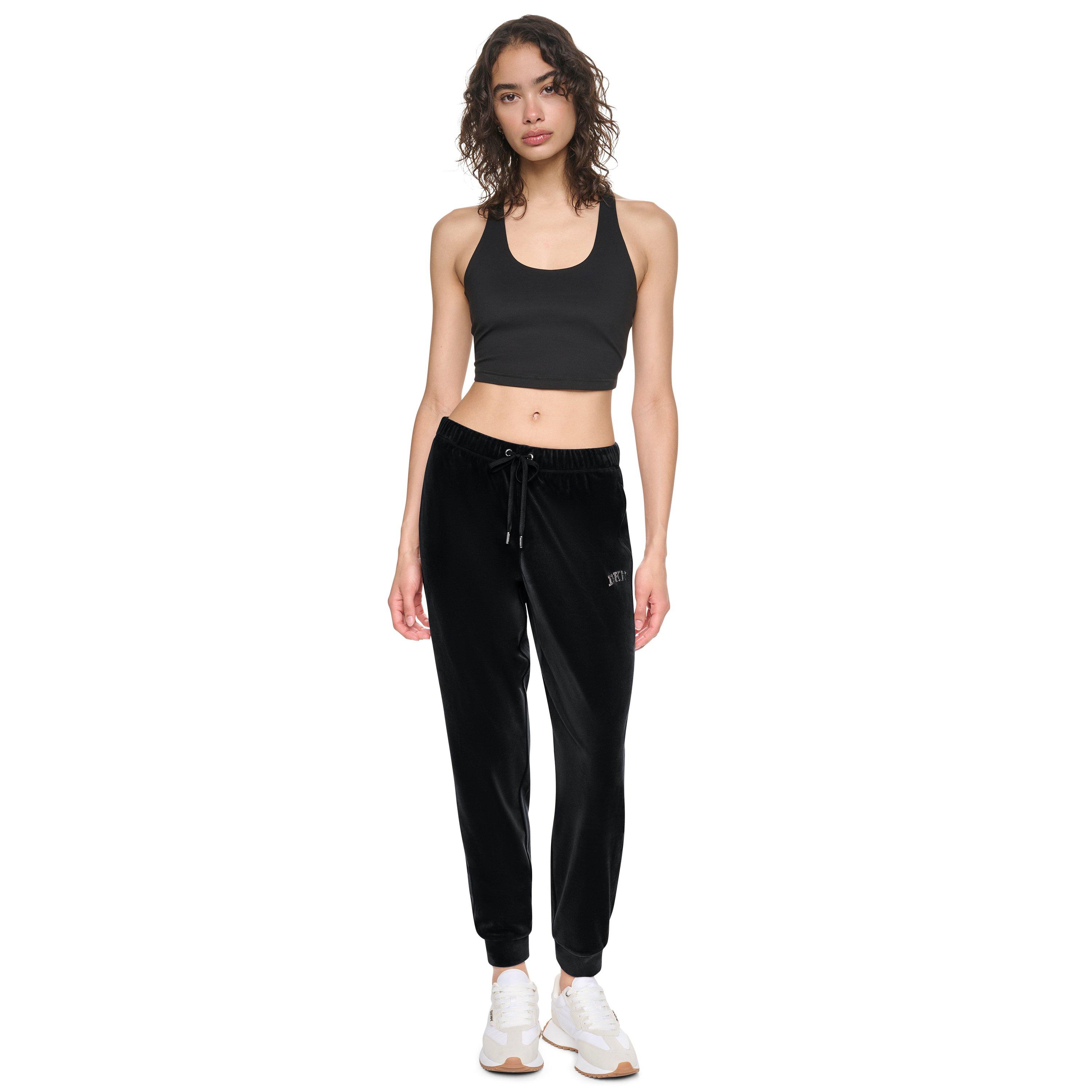 Black - DKNY - DKNY VelourDMT Jog Ld64 - 4