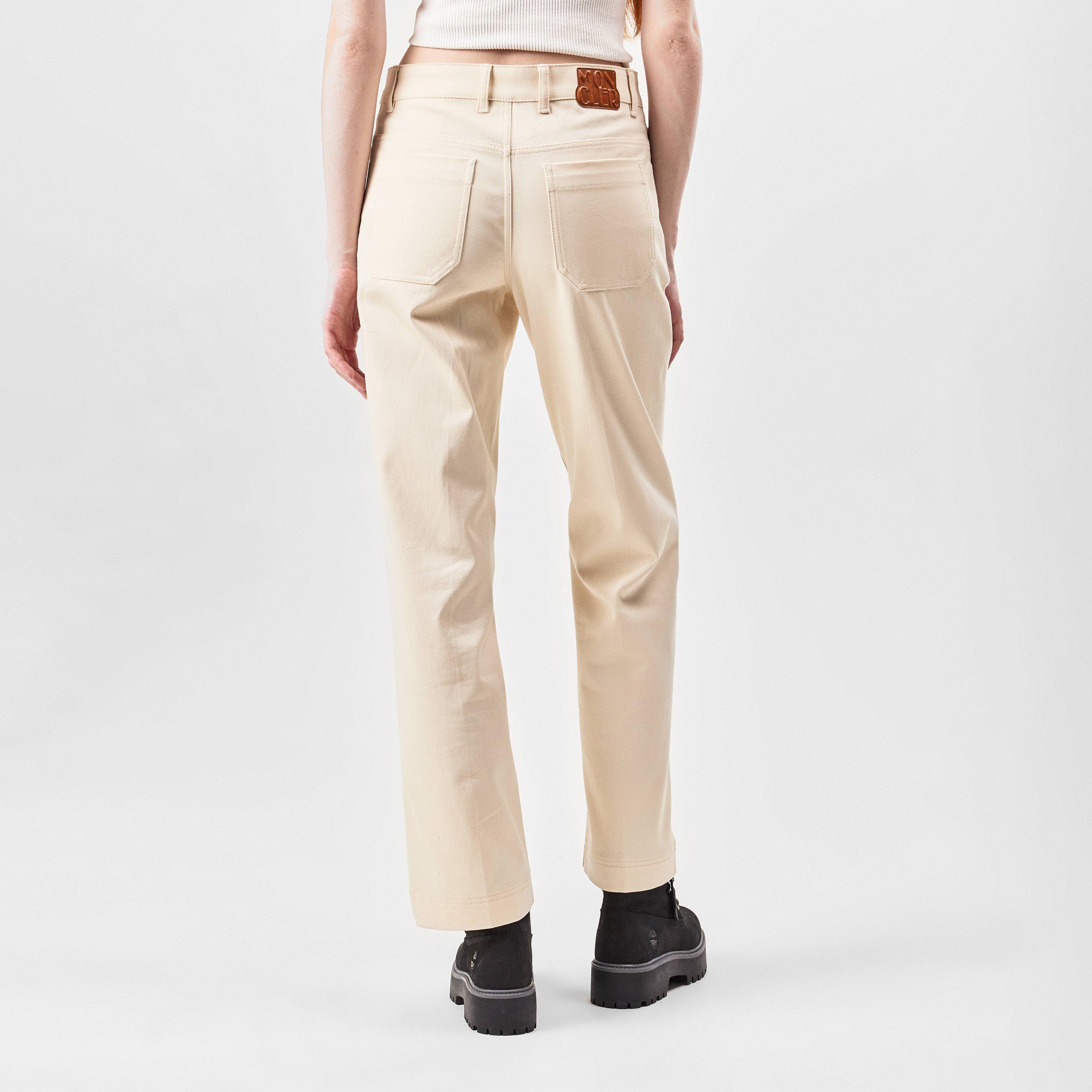 Cream 20N - Moncler - Women's Wide Leg Trousers - 3