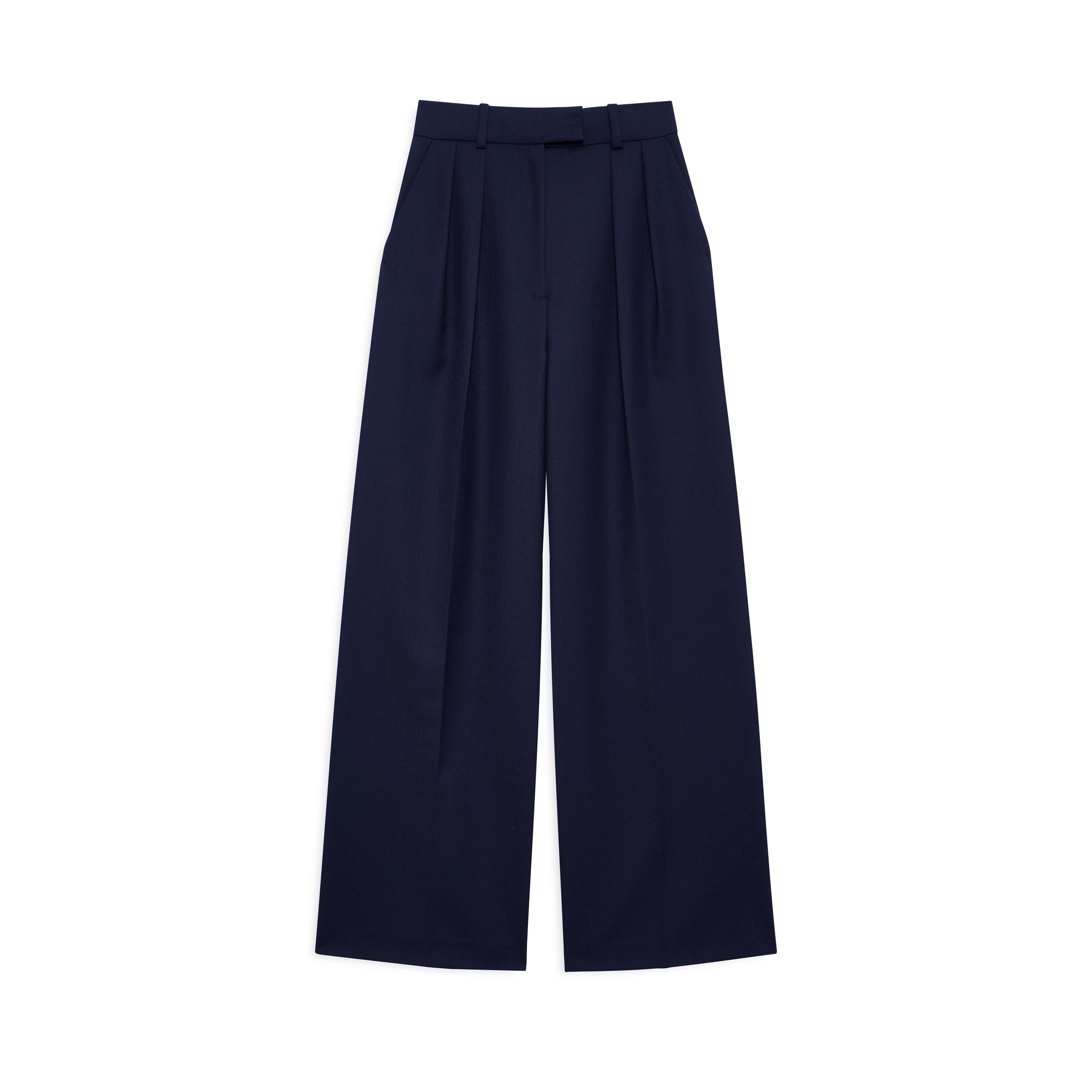 Anine Bing Women's Lou Wide Leg Trousers