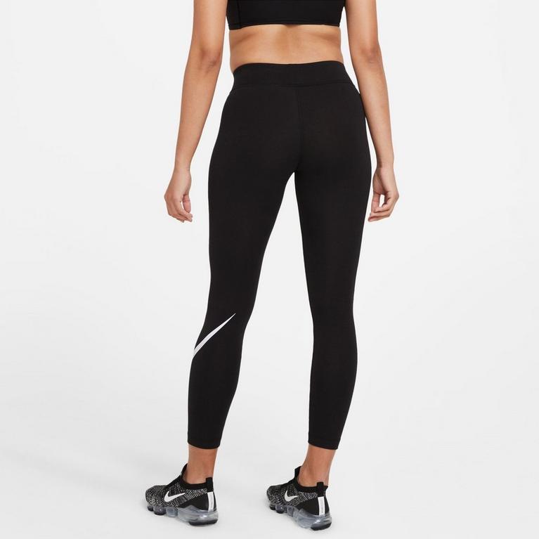 Noir - Nike - Sportswear Essential Women's Mid-Rise Swoosh Leggings - 2
