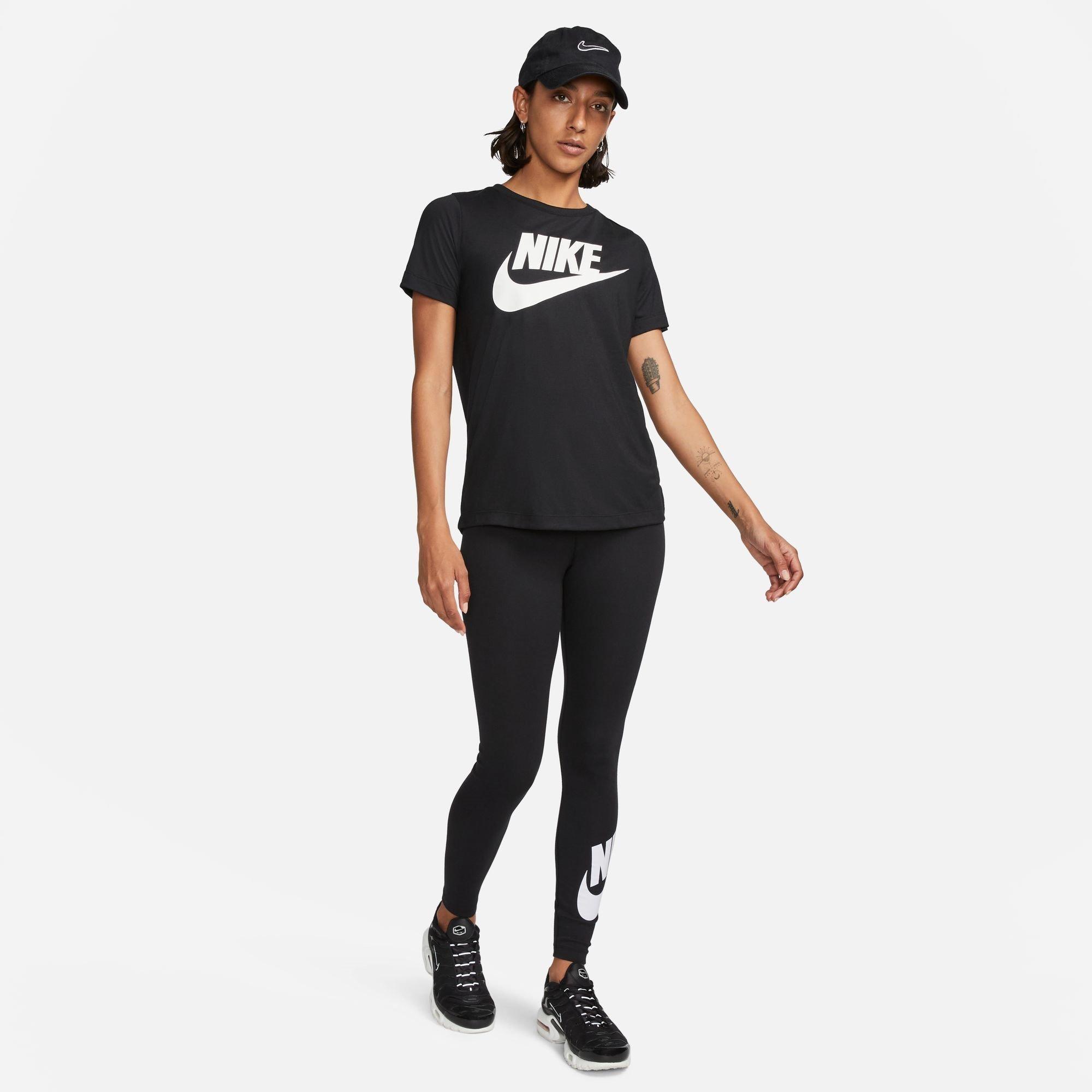 Nike | Sportswear Essential Women's Mid-Rise Swoosh Leggings | Leggings | Sports Direct